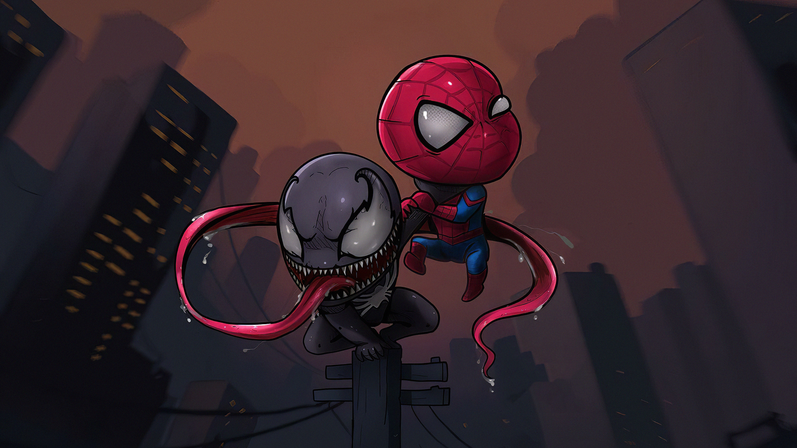 Человек паук и Веном арт