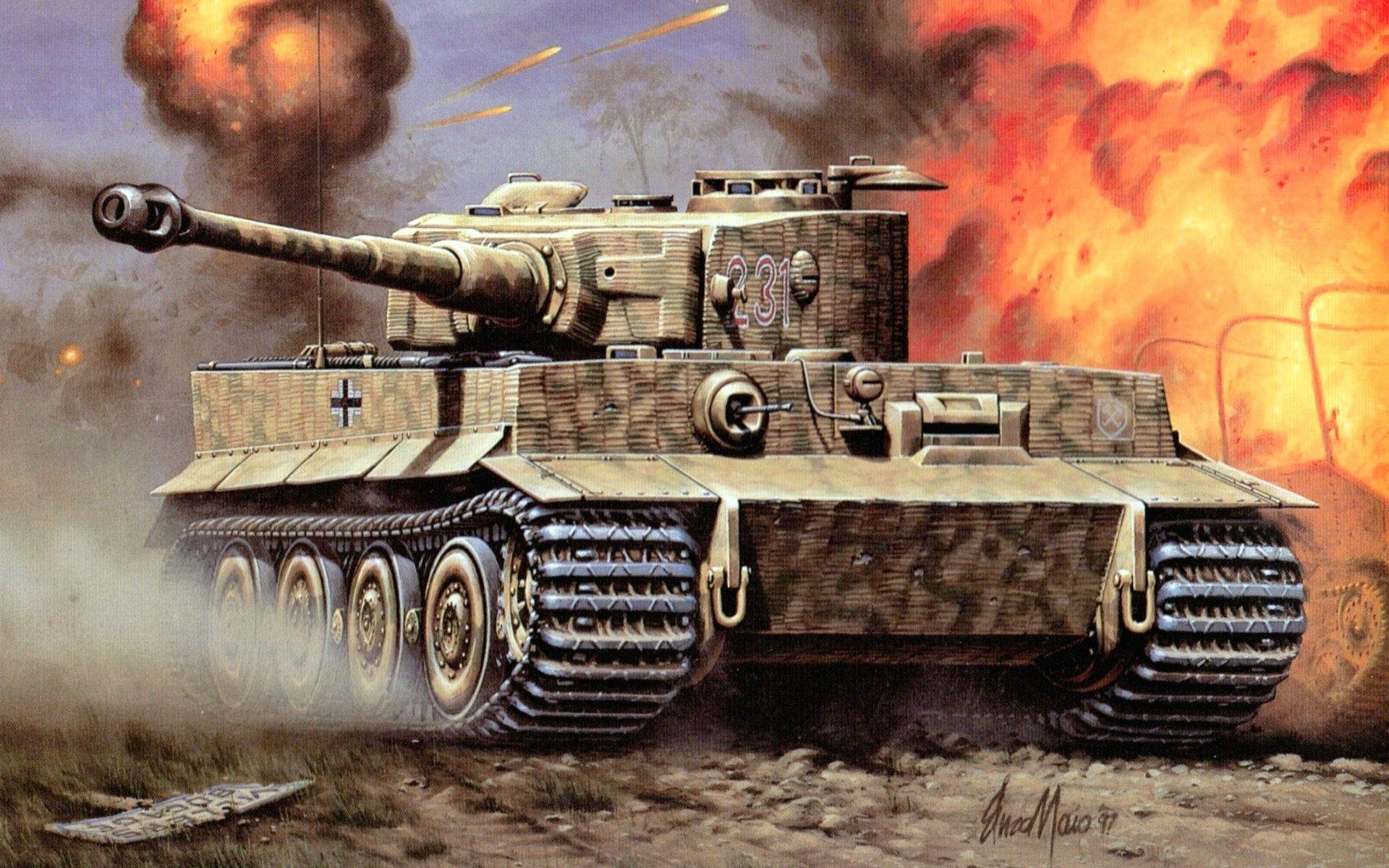 Немецкий танк тигр