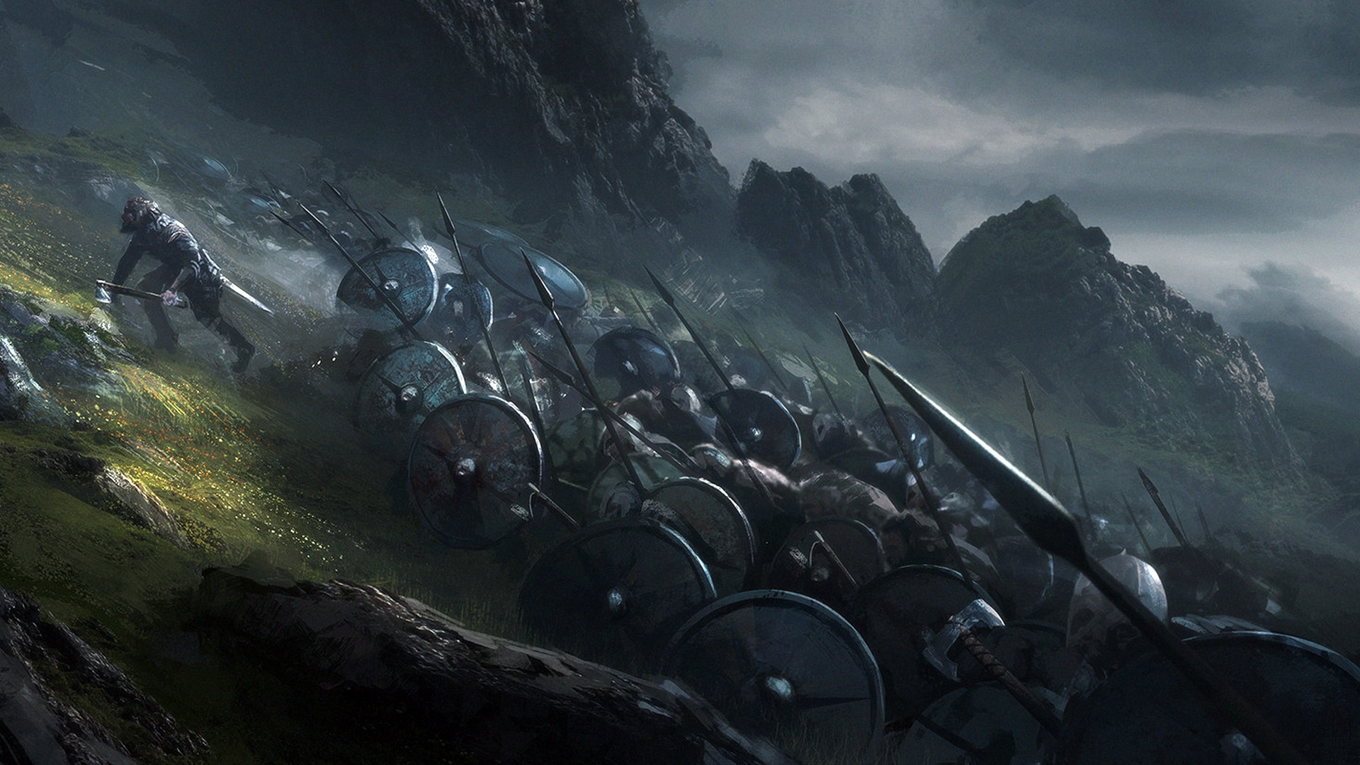 Скандинавия Викинги битвы
