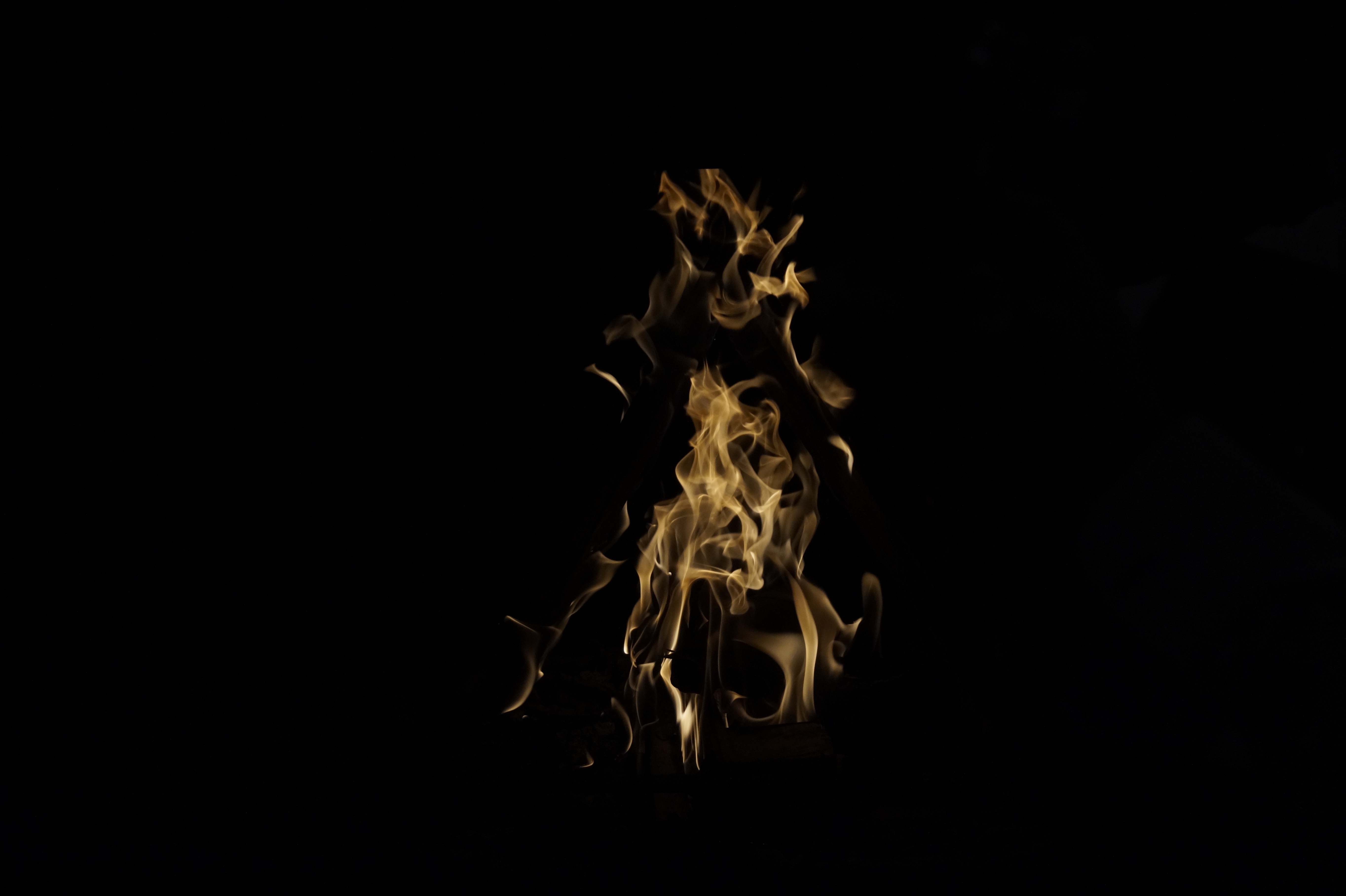 fire, smoke, dark, flame, dark background, color, coloured 32K
