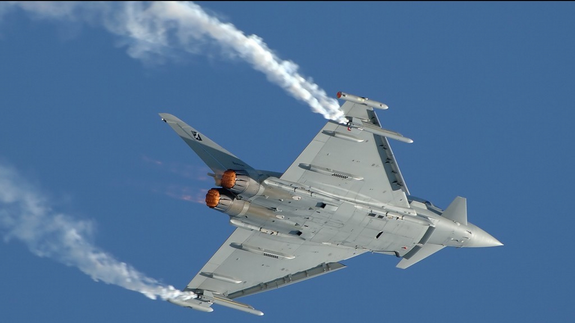 military, eurofighter typhoon, jet fighters QHD