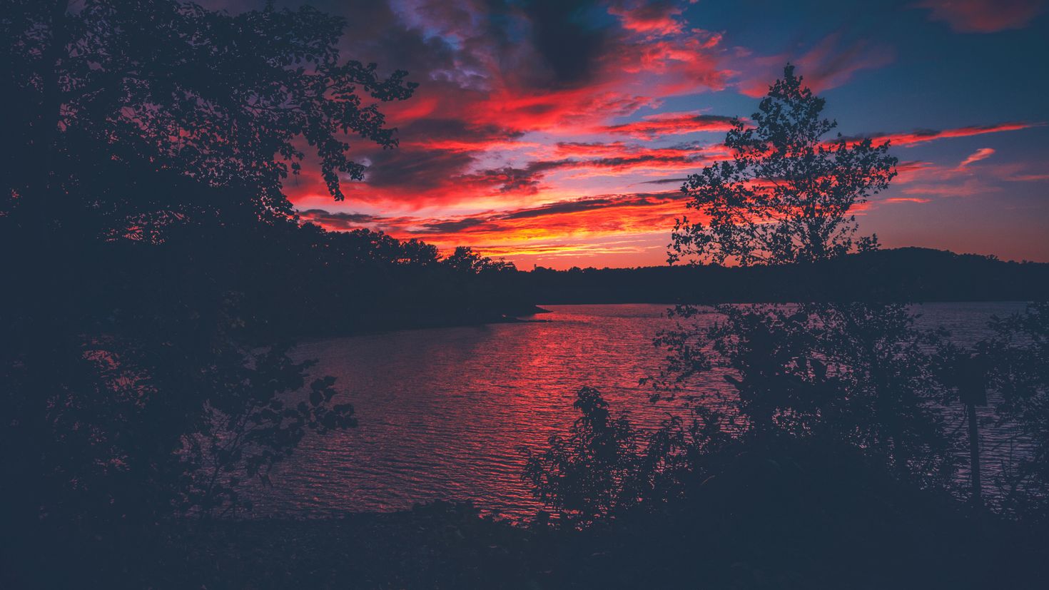 Озеро Эстетика закат