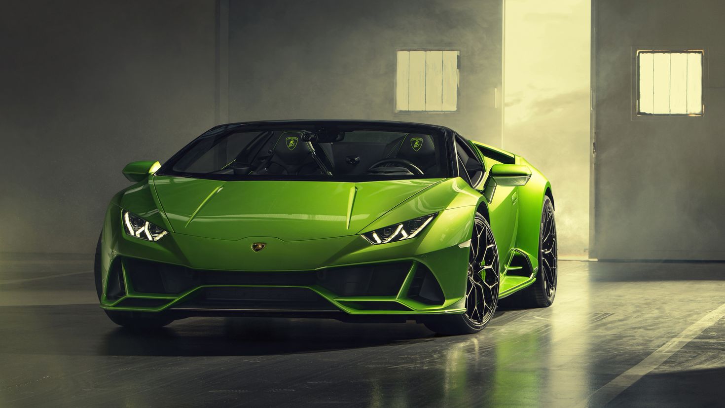 Dark Green Lamborghini