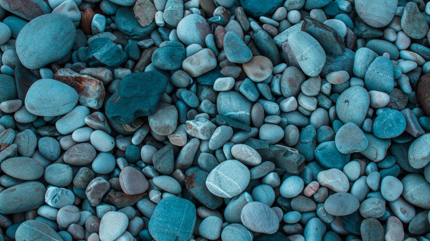 Речные камни голубые