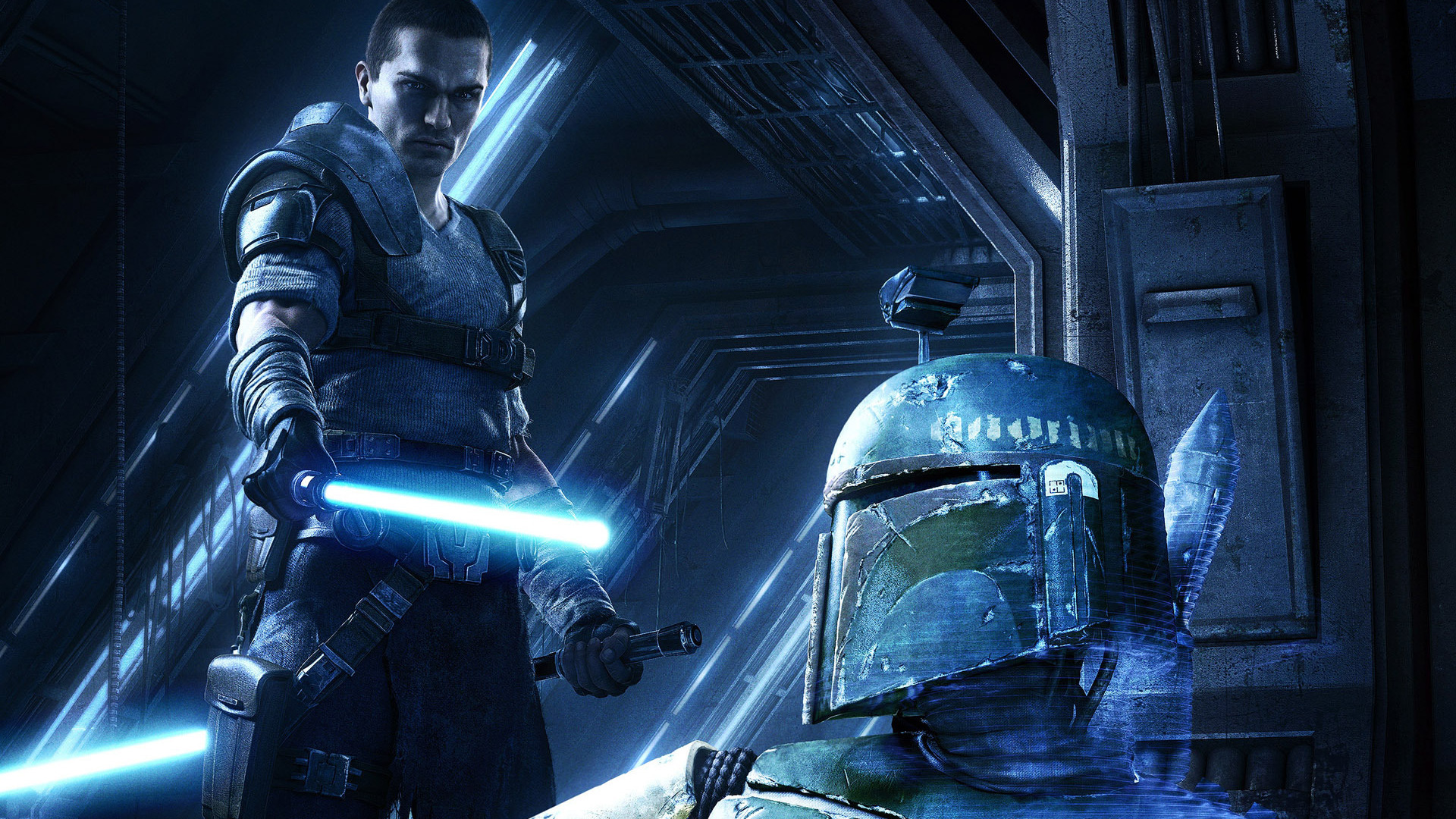 video game, star wars: the force unleashed ii, boba fett, bounty hunter, star wars