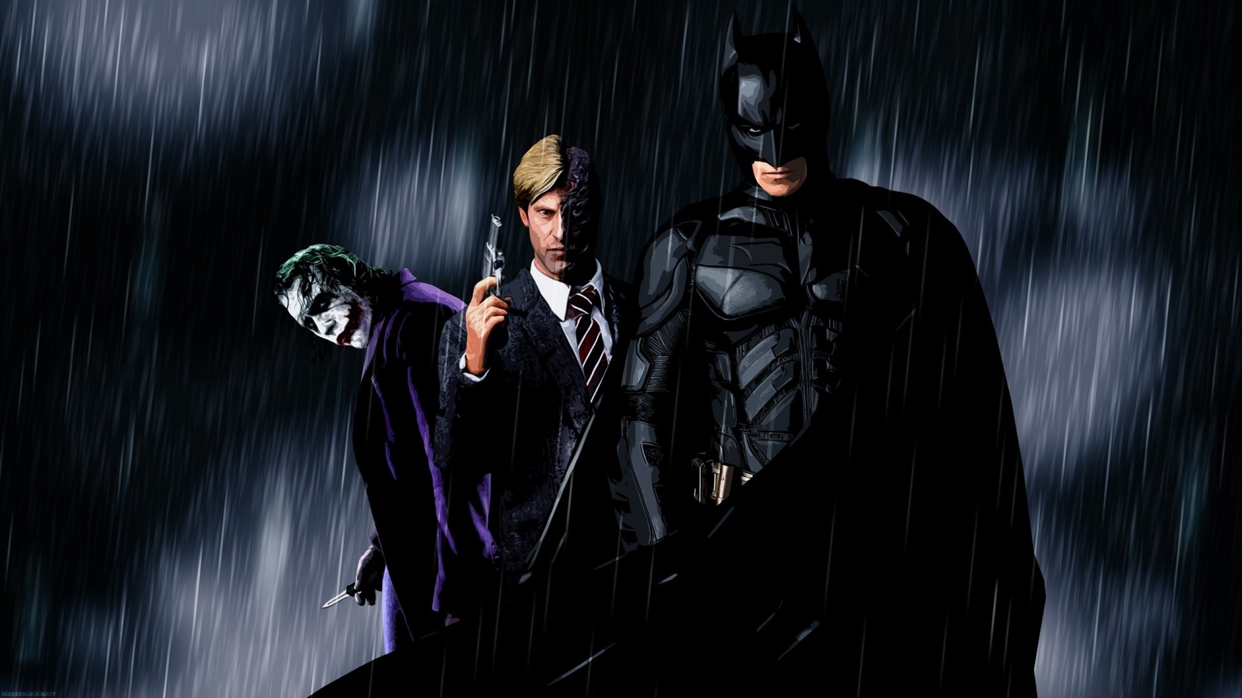 Batman Aaron Eckhart Two Face The Joker Hd Wallpapers For Laptop Widescreen  Free Download  Wallpapers13com