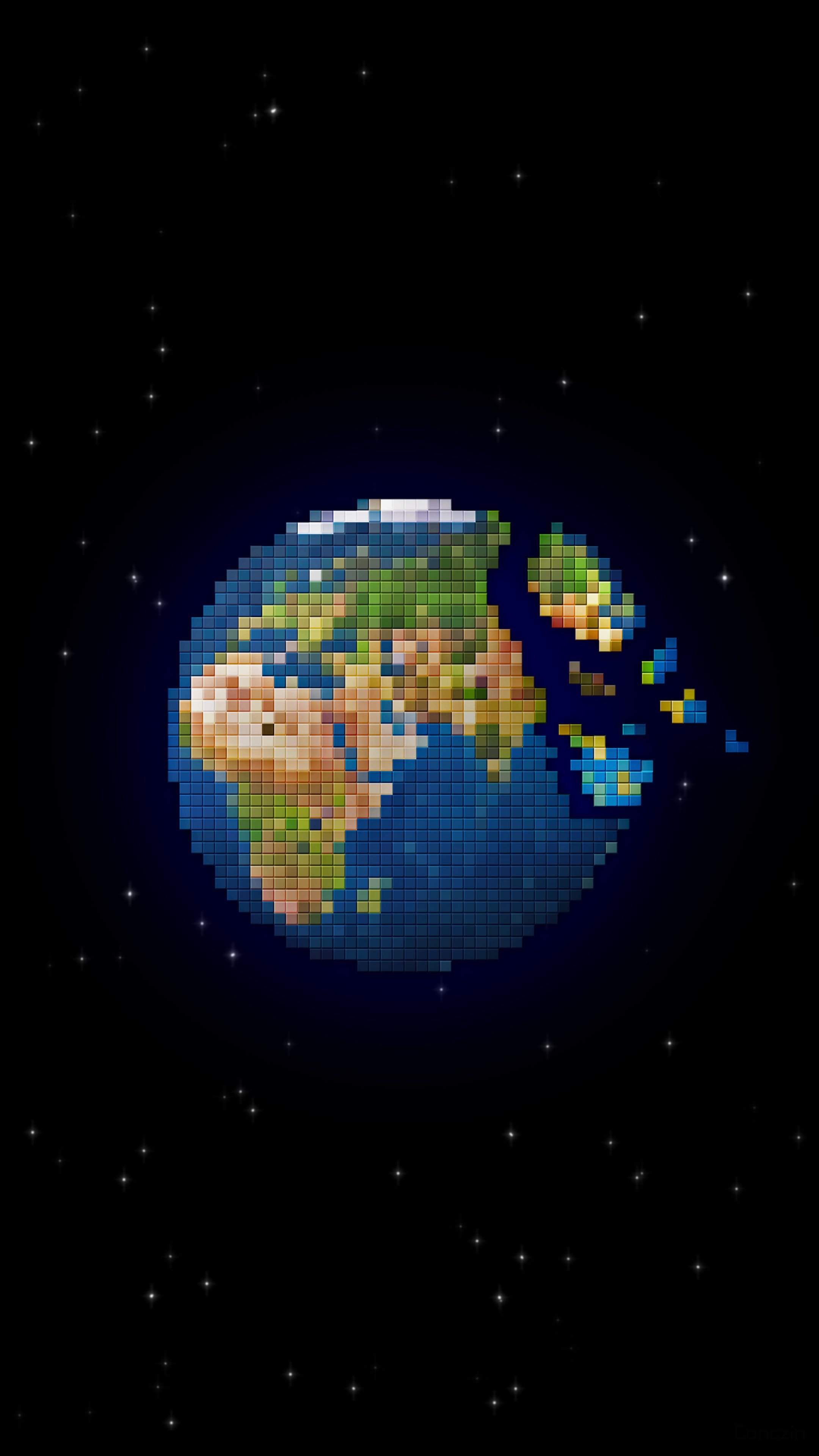 Земля пиксель арт
