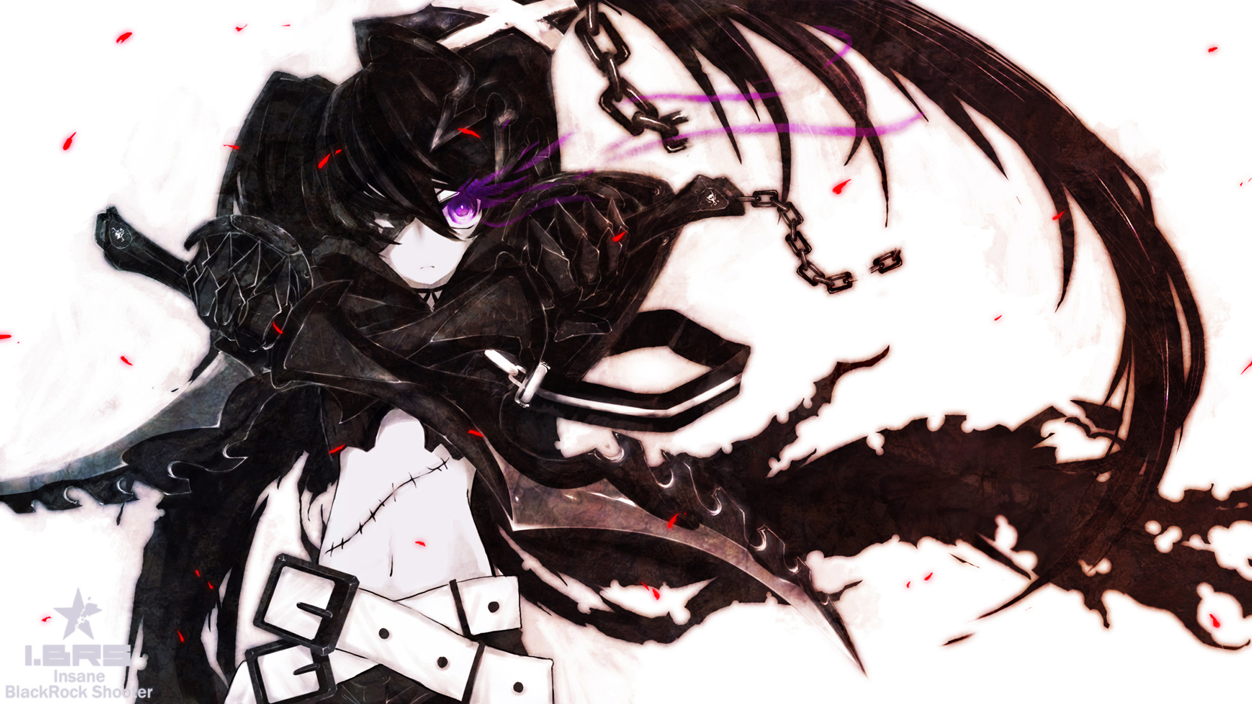 anime, black rock shooter, insane black rock shooter for android