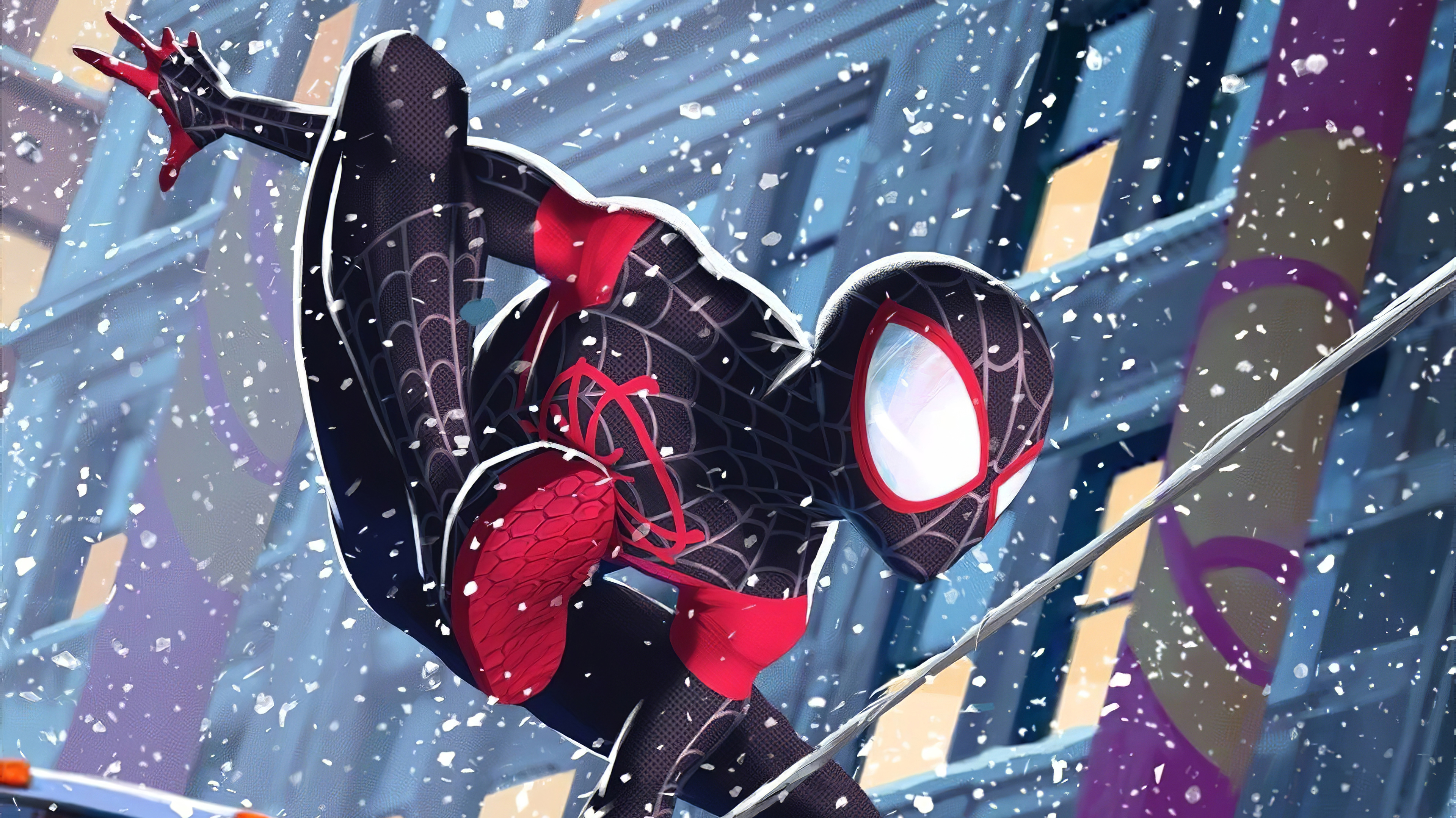 Spider man Miles morales зима