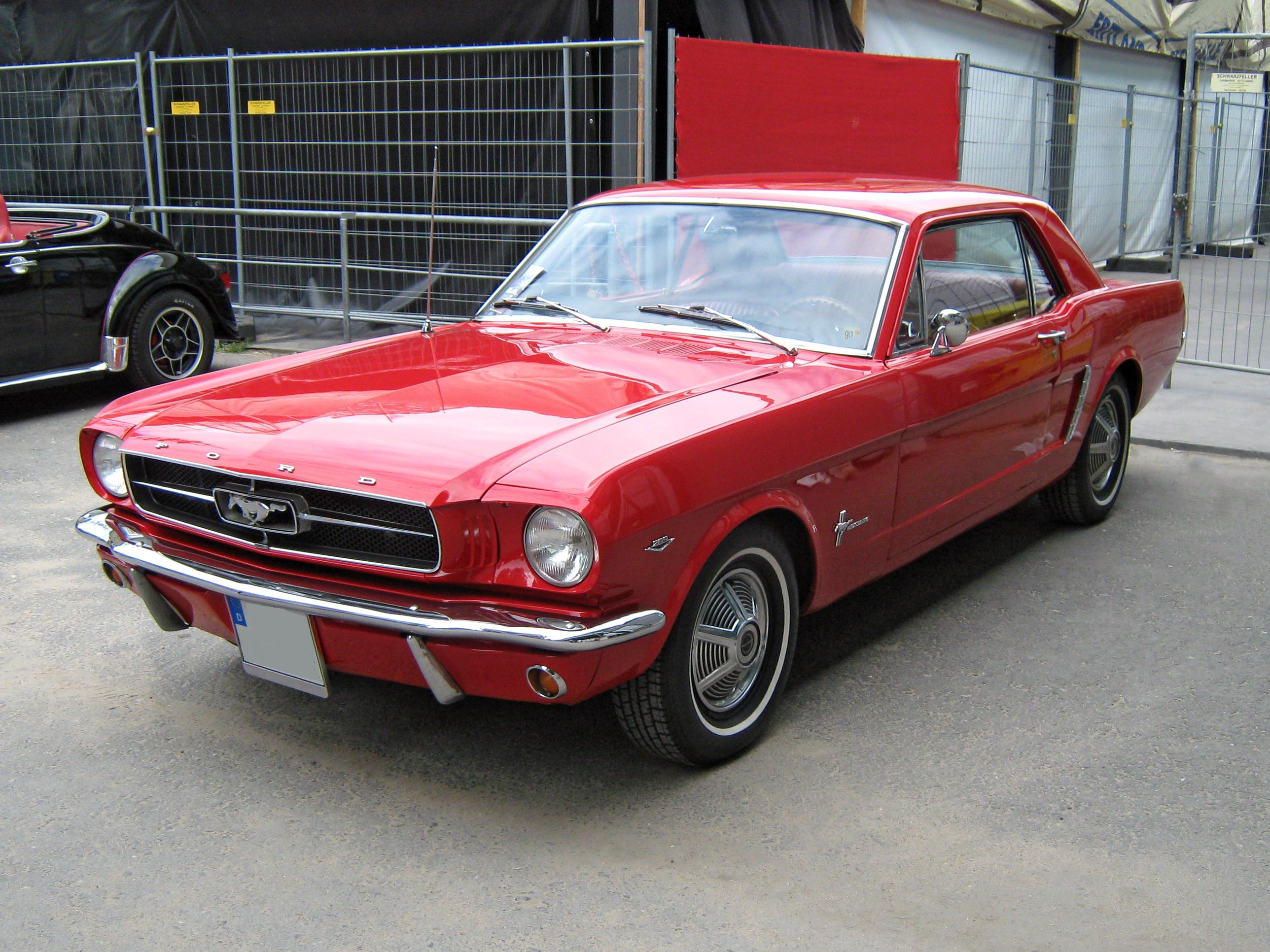 front view, ford, mustang, cars, 1965, hard roof Desktop home screen Wallpaper