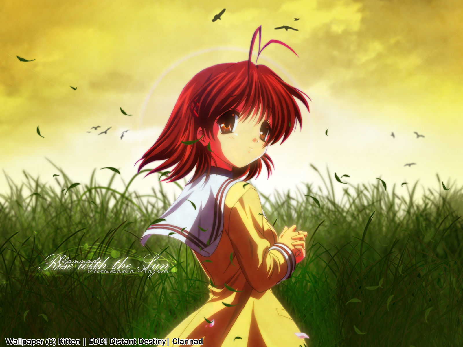 Screenshot of an anime character from clannad air kanon, 1080p