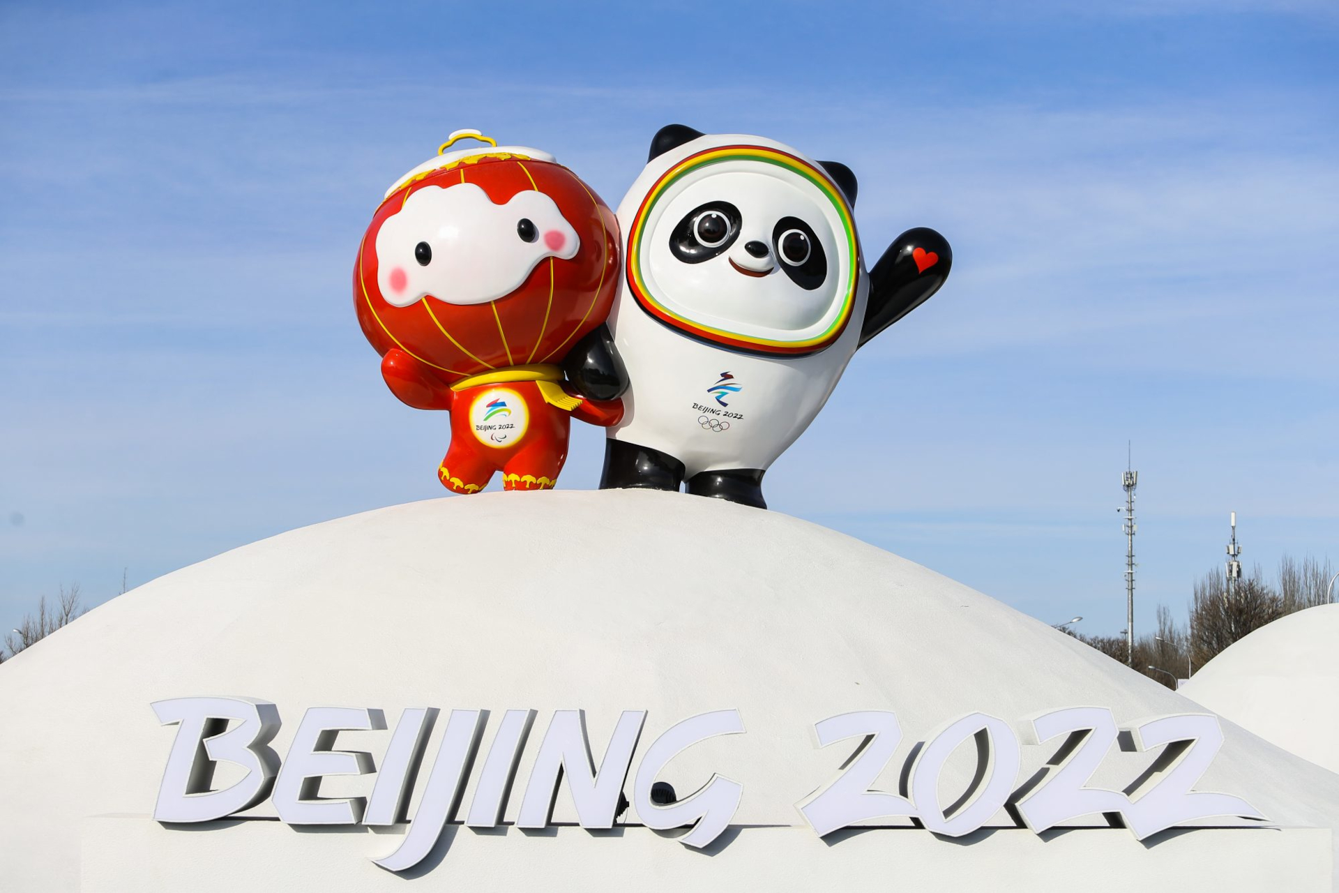 sports, 2022 winter olympics, bing dwen dwen, mascot, shuey rhon rhon, winter olympics