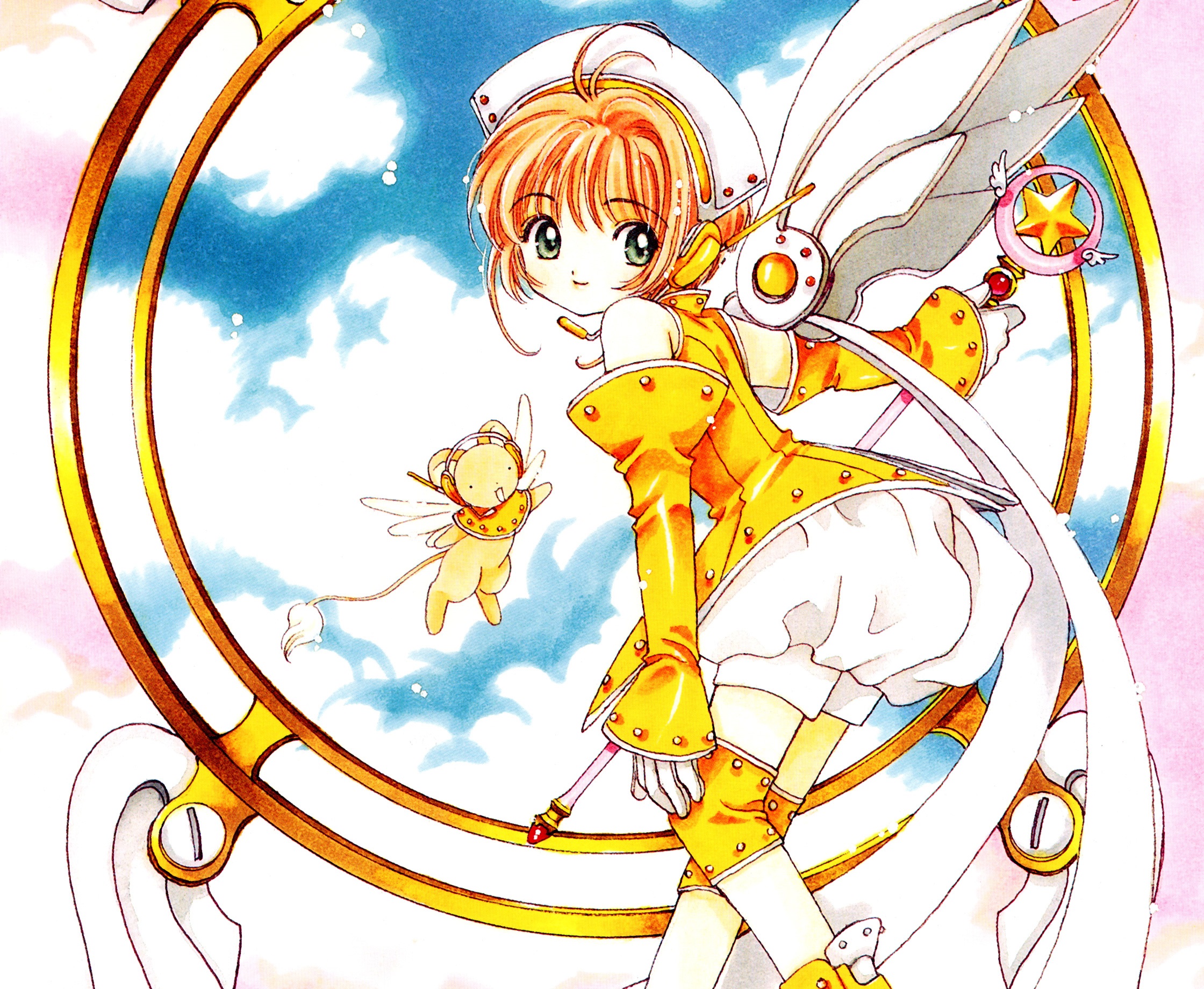 Captor of princesses. Cardcaptor Sakura 2005. Сакура собирательница карт рюкзак. Аниме Сакура - собирательница карт меча. Сакура собирательница карт Кероберос в рюкзаке.