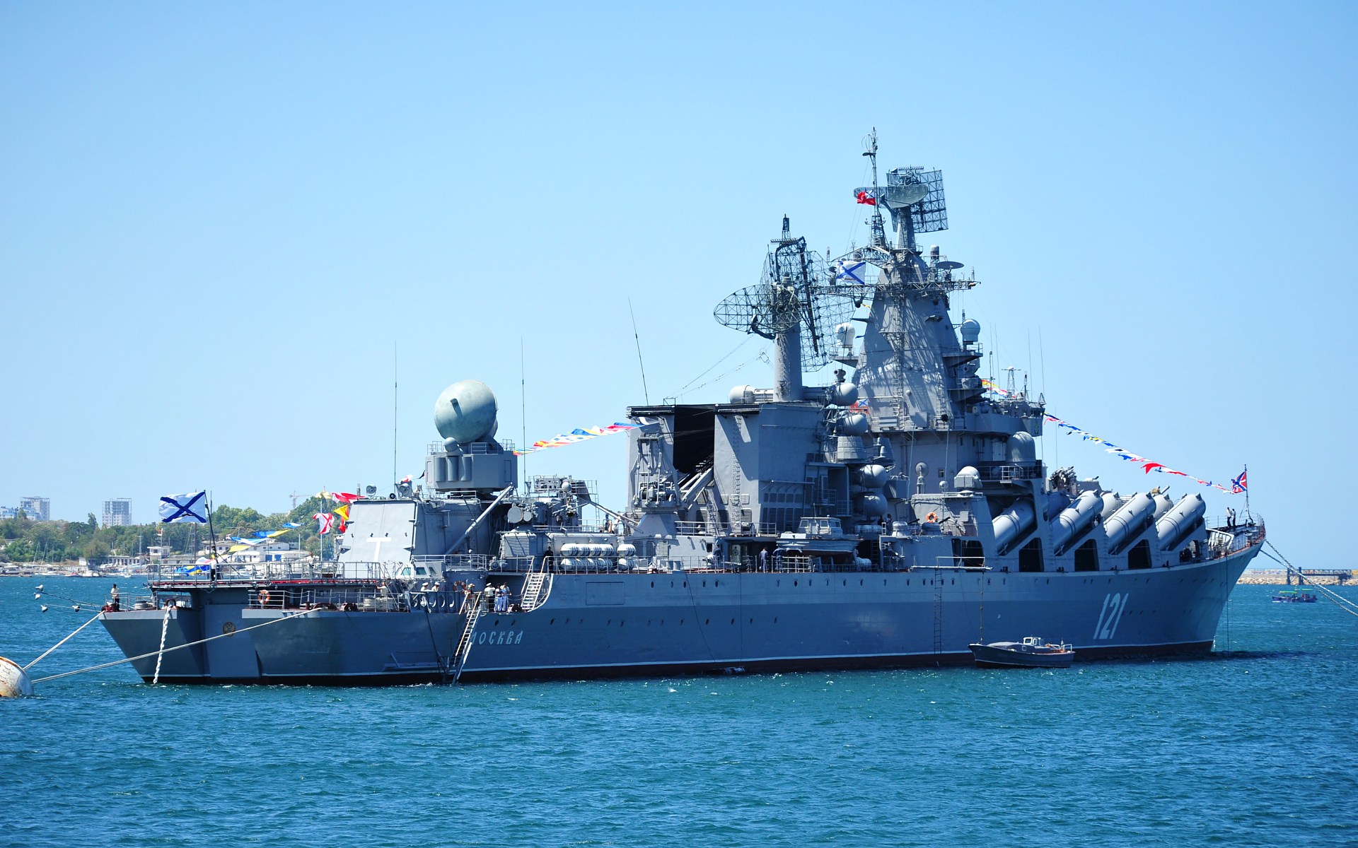 navy, military, russian cruiser moskva, cruiser, warship, warships Desktop home screen Wallpaper