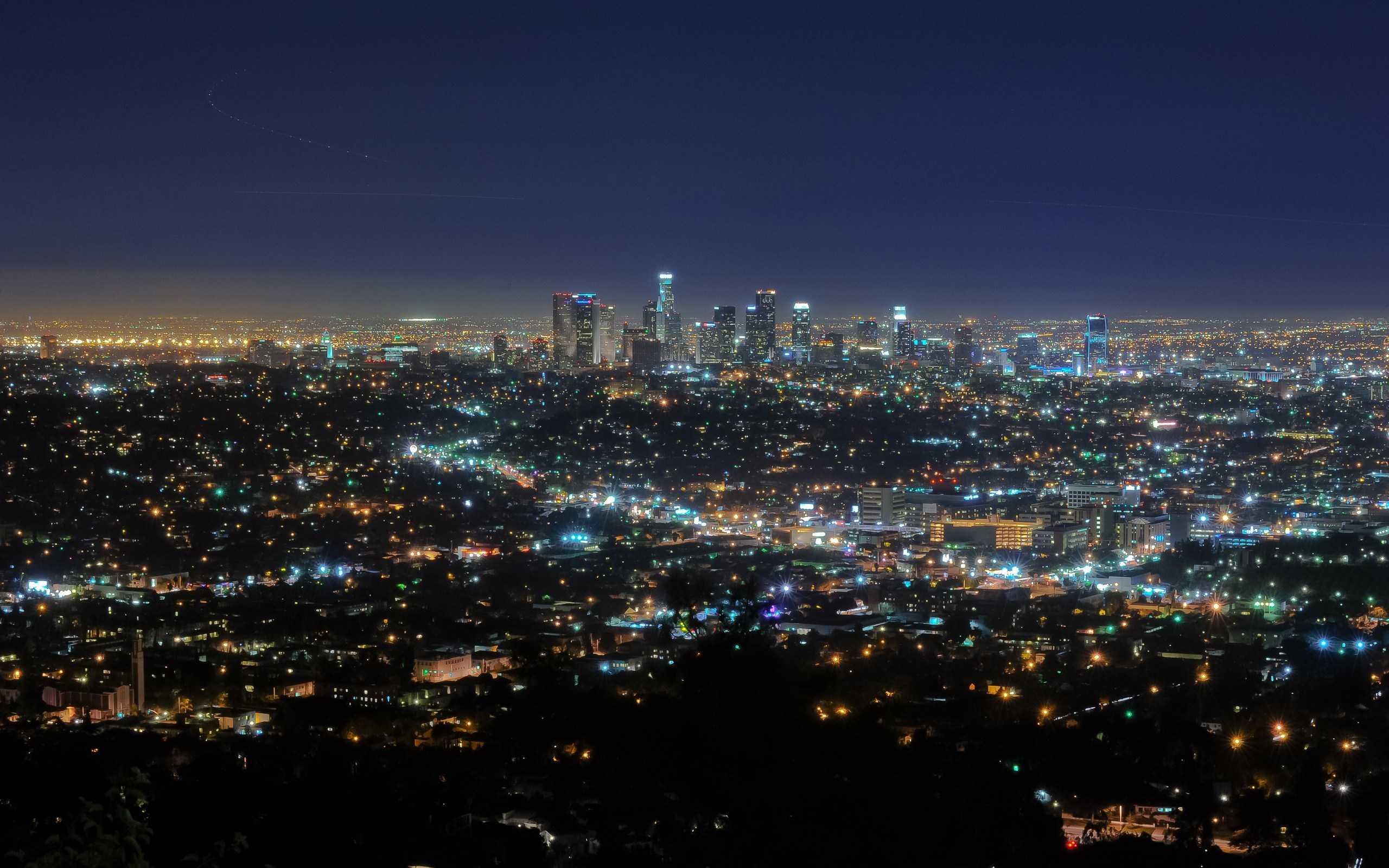Лос Анджелес ночью