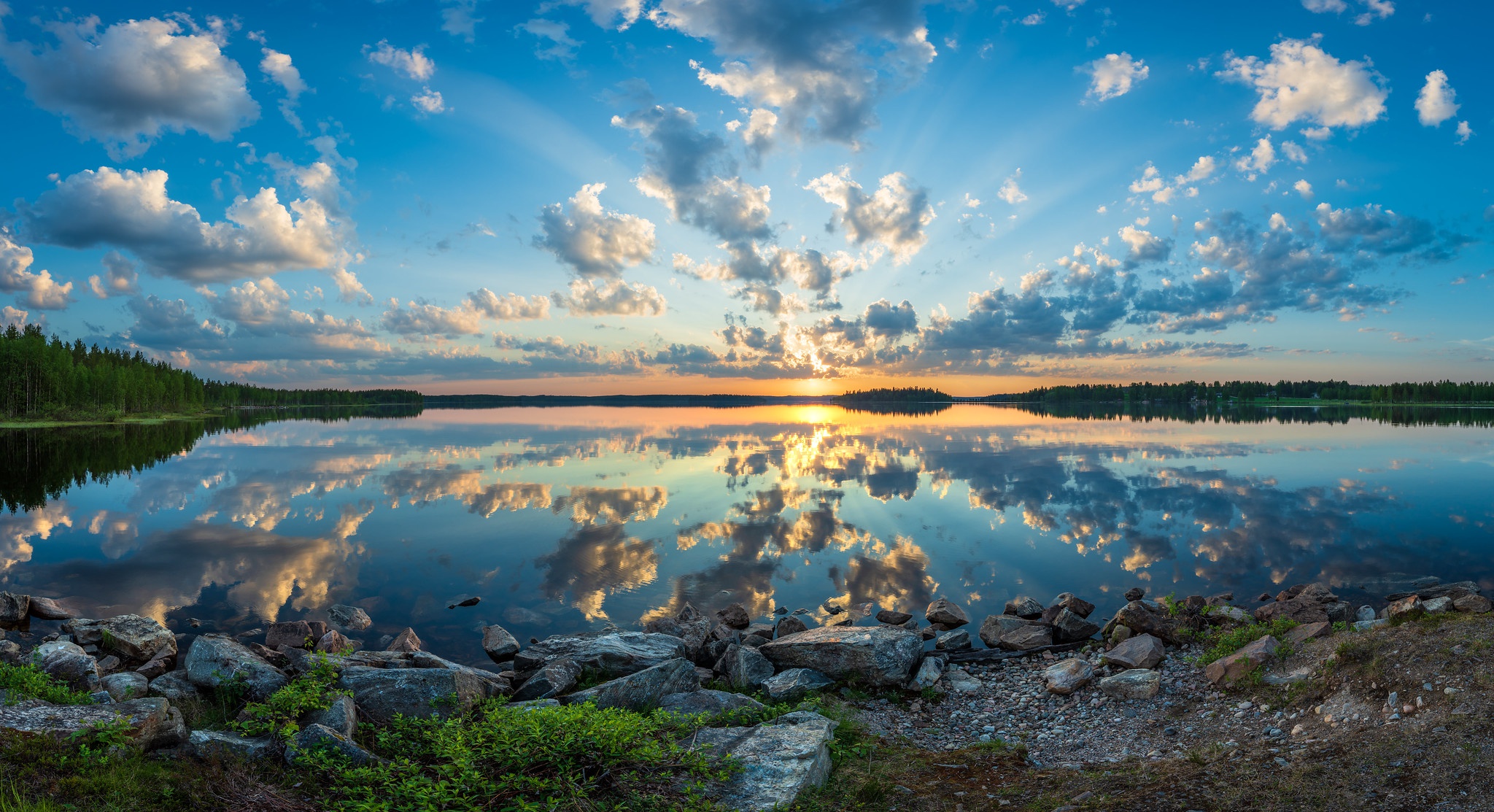 Озеро Нясиярви Финляндия