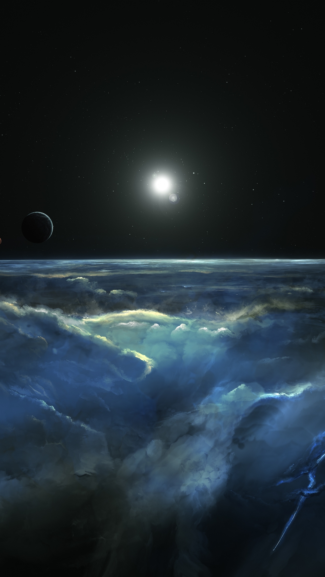 sci fi, planetscape, cosmos, atmosphere, space, planet