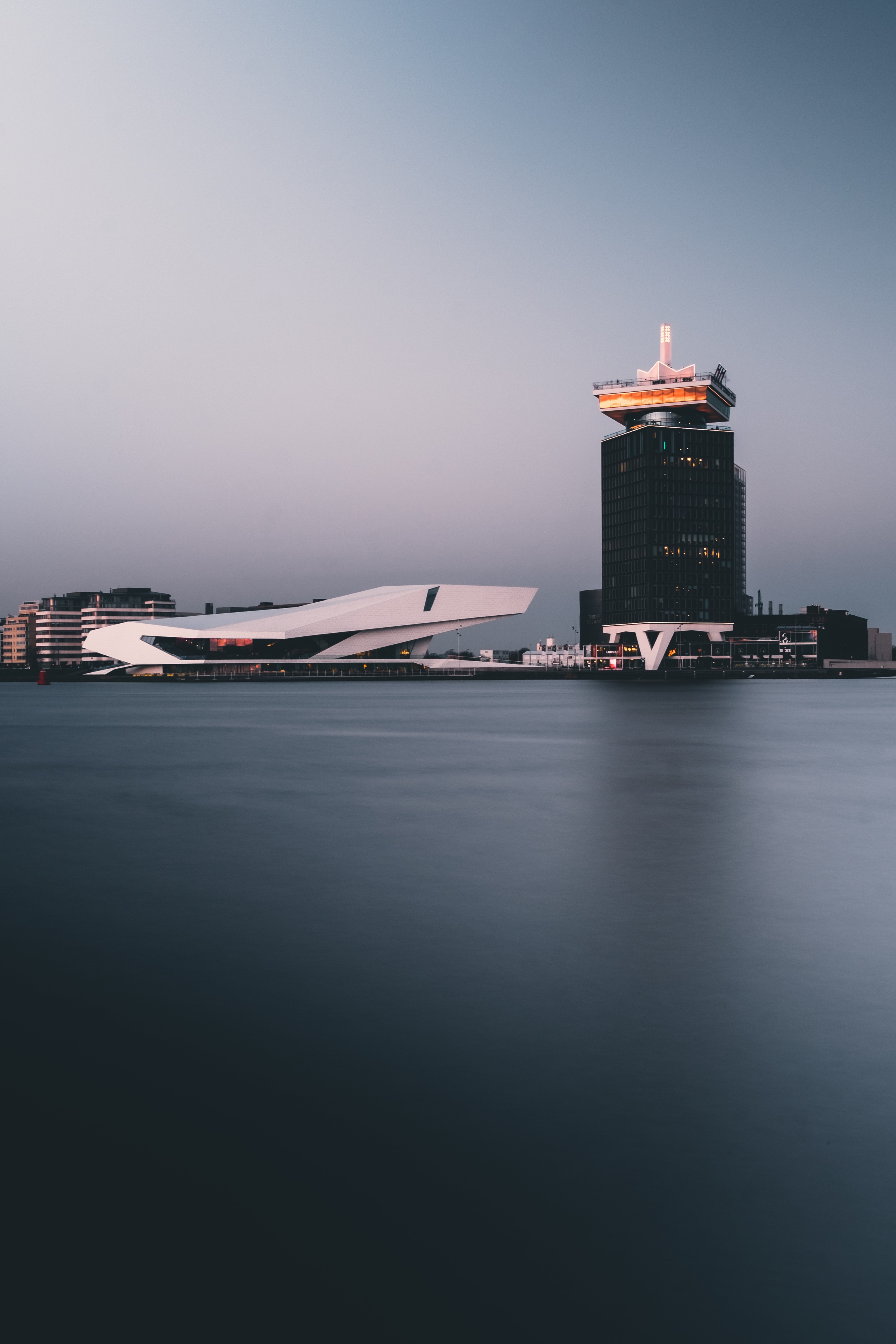 110170 скачать обои амстердам, нидерланды, города, берег, здание - заставки и картинки бесплатно