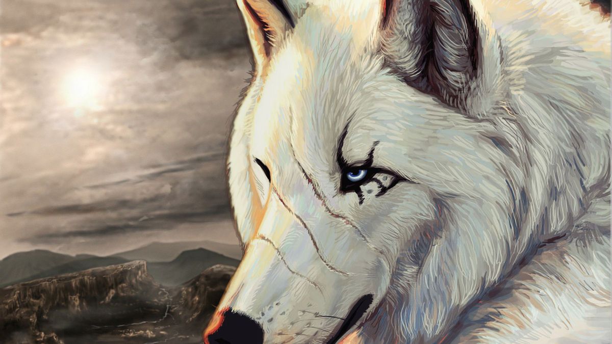 Эпичная картинка волка