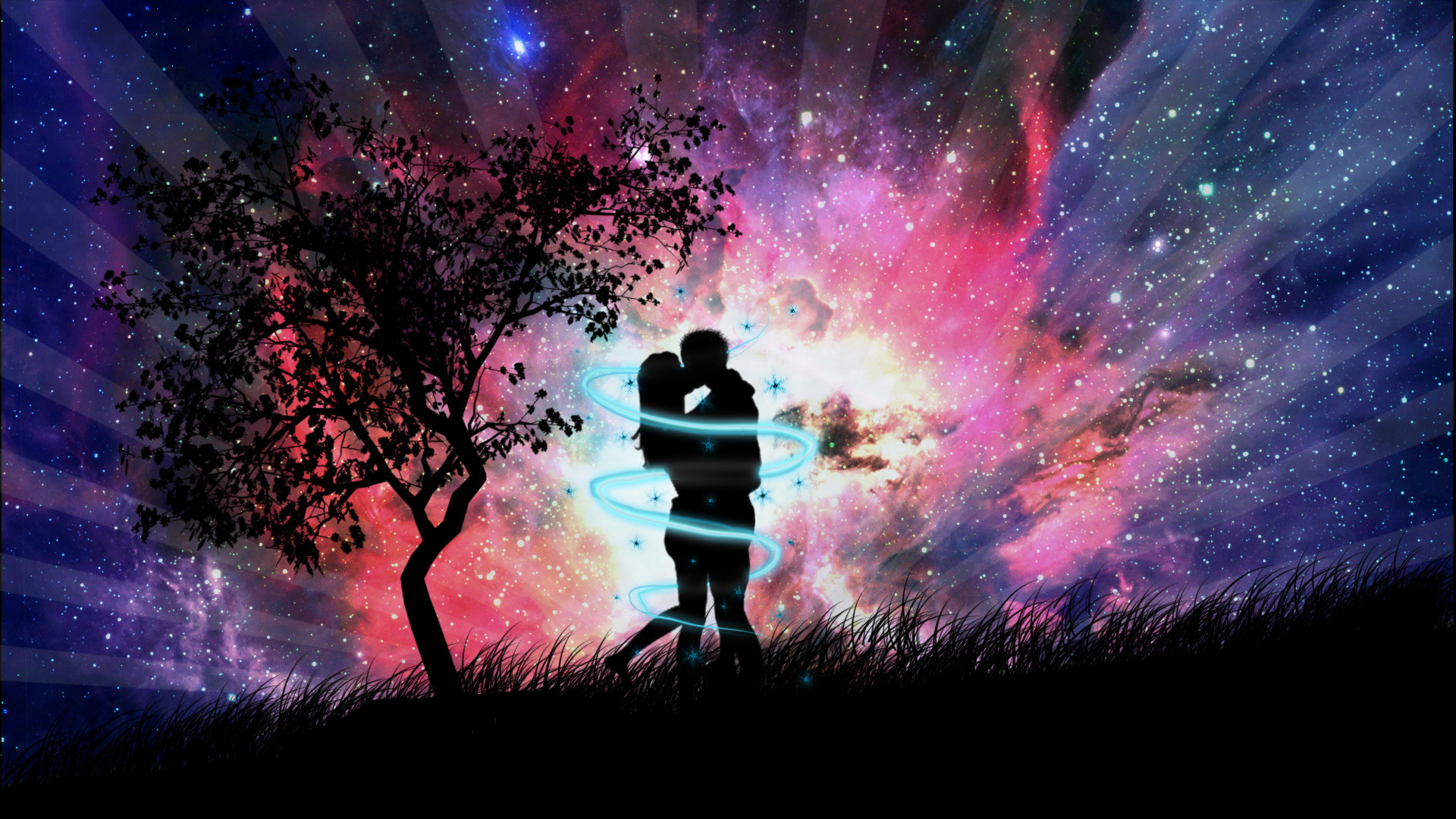 love, romantic, kiss, artistic phone wallpaper