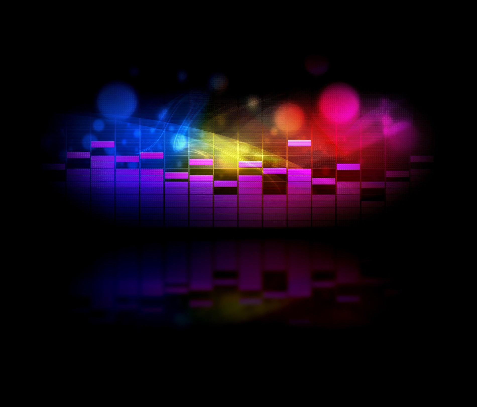 Download mobile wallpaper Background, Rainbow, Music for free.