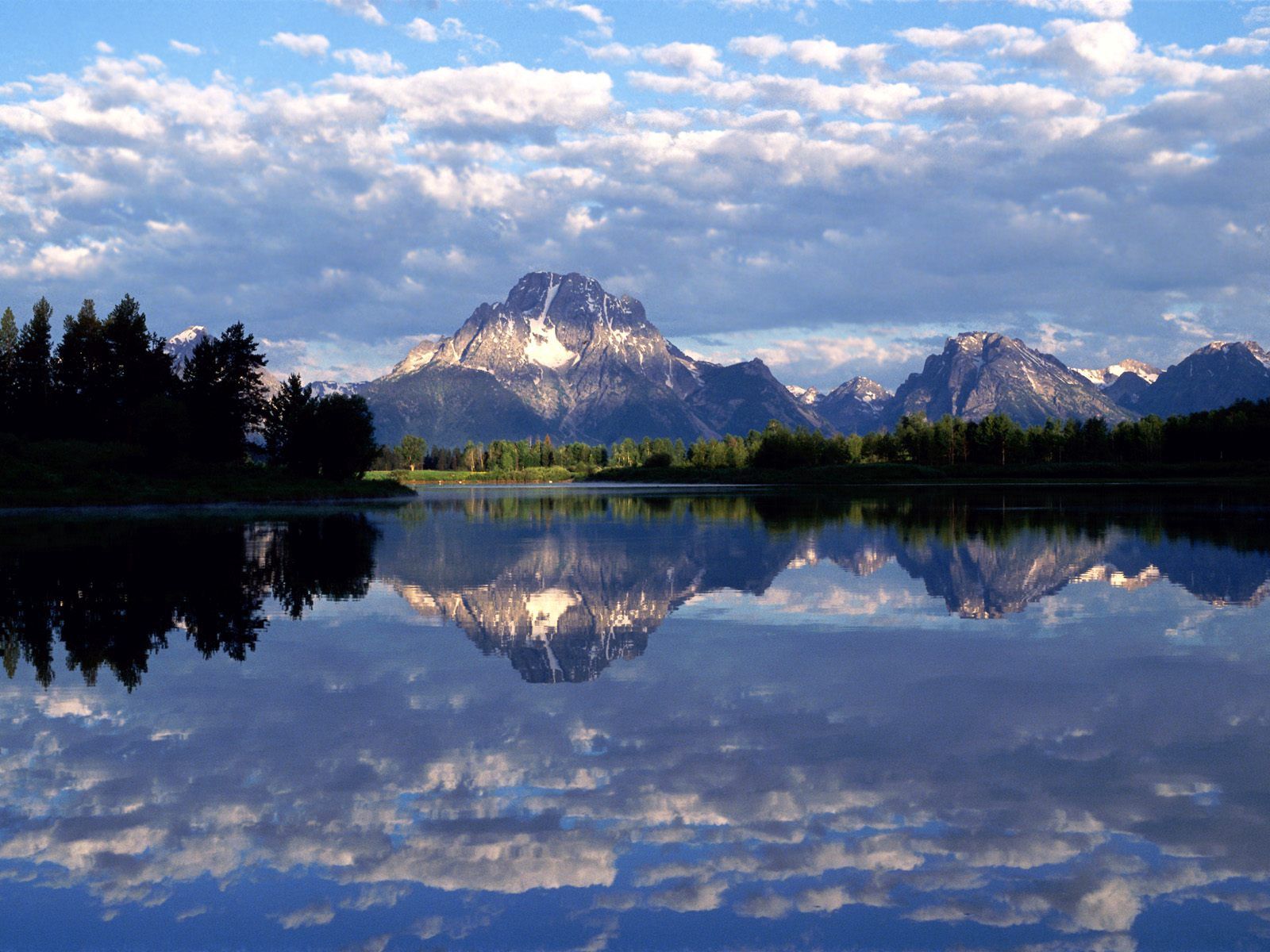 Laden Sie das Natur, Wyoming, Berg, Reflexion, See, Spiegel-Bild kostenlos auf Ihren PC-Desktop herunter