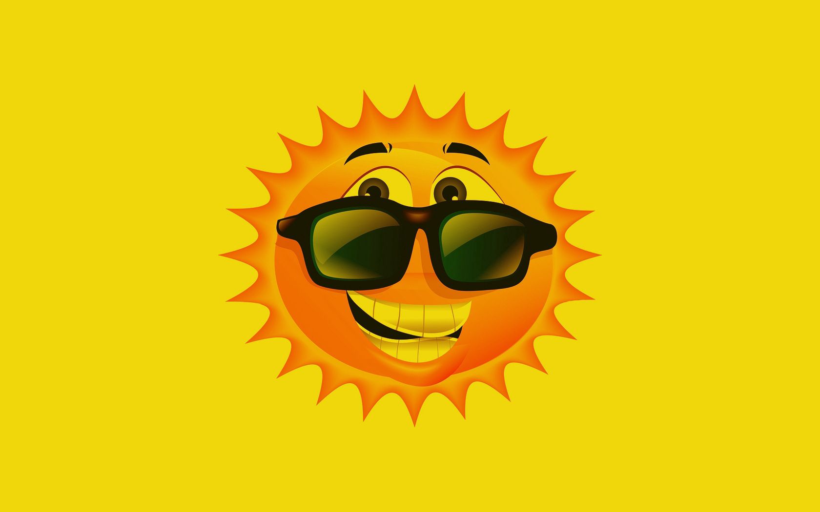 positive, vector, smile, sun, glasses, spectacles