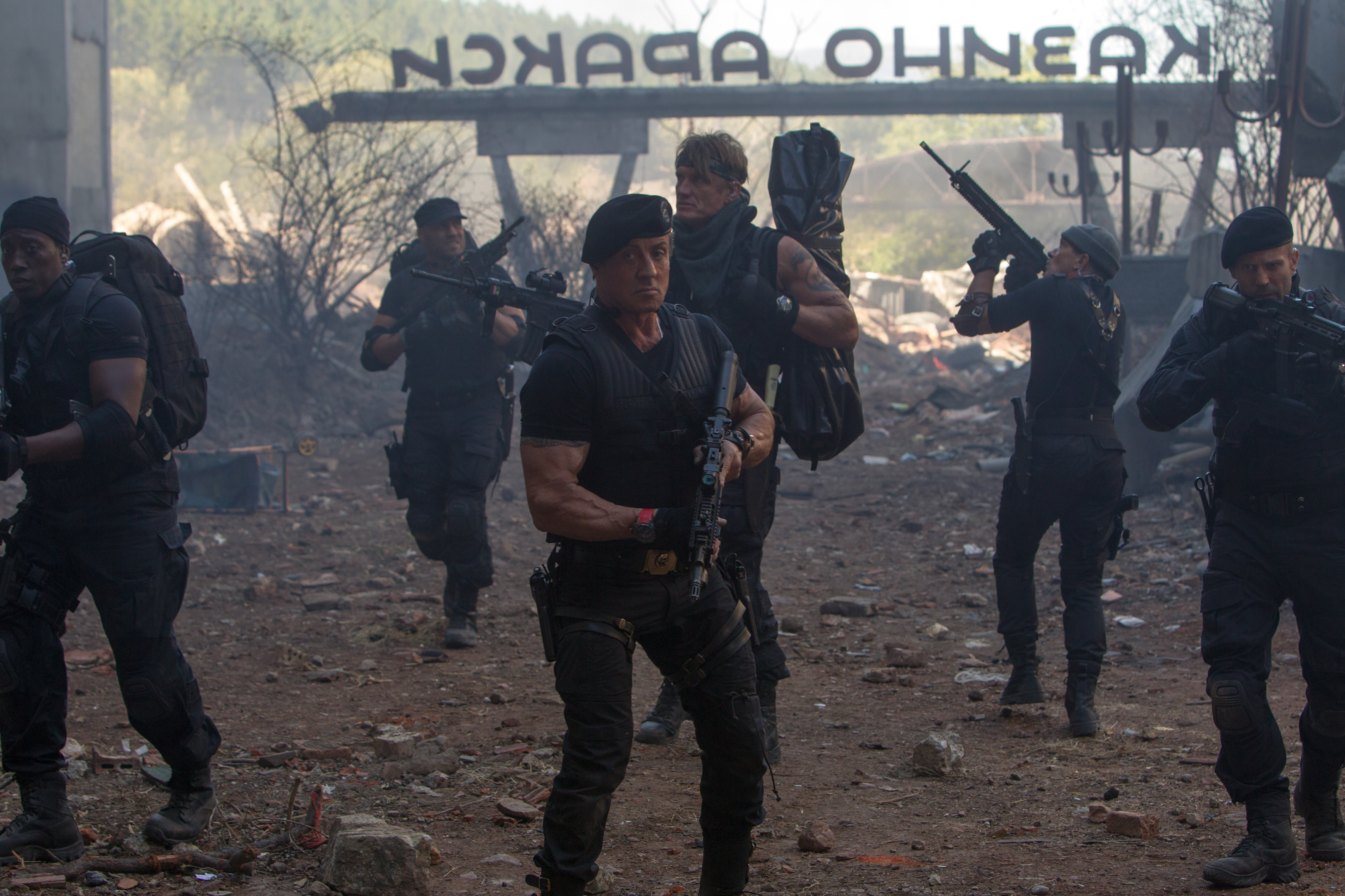 movie, the expendables 3, antonio banderas, barney ross, doc (the expendables), dolph lundgren, galgo (the expendables), gunnar jensen, jason statham, lee christmas, randy couture, sylvester stallone, toll road, wesley snipes, the expendables Full HD