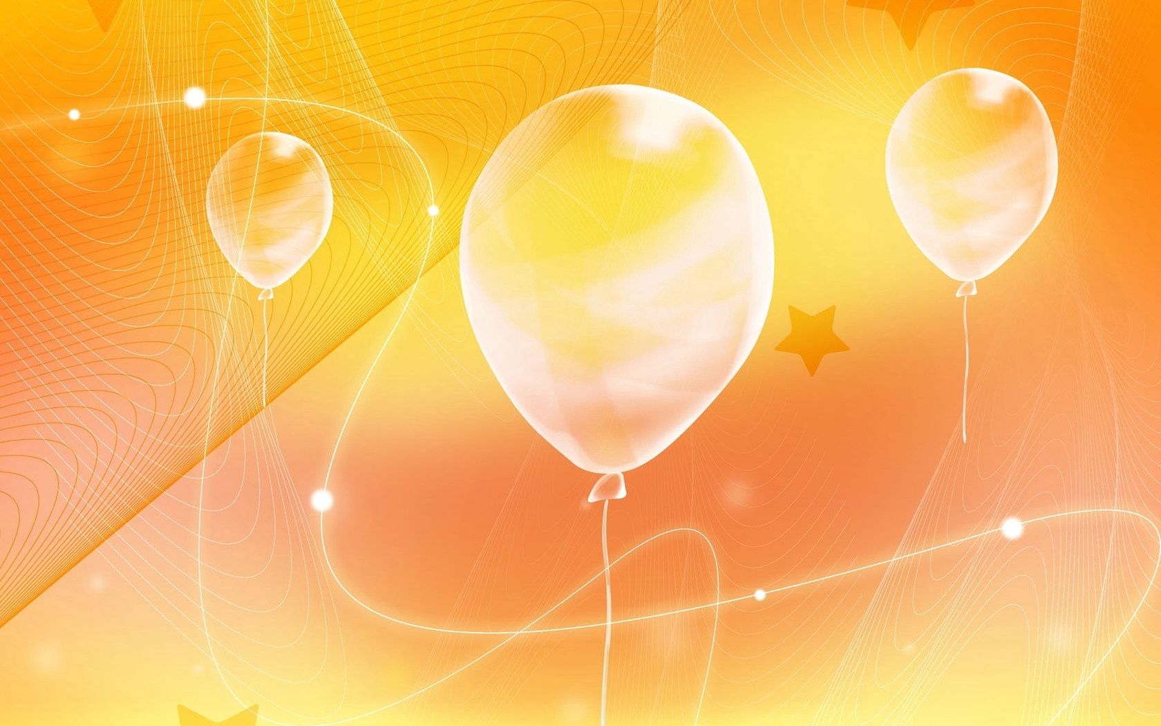 Download PC Wallpaper balls, abstract, stars, shine, light, brilliance