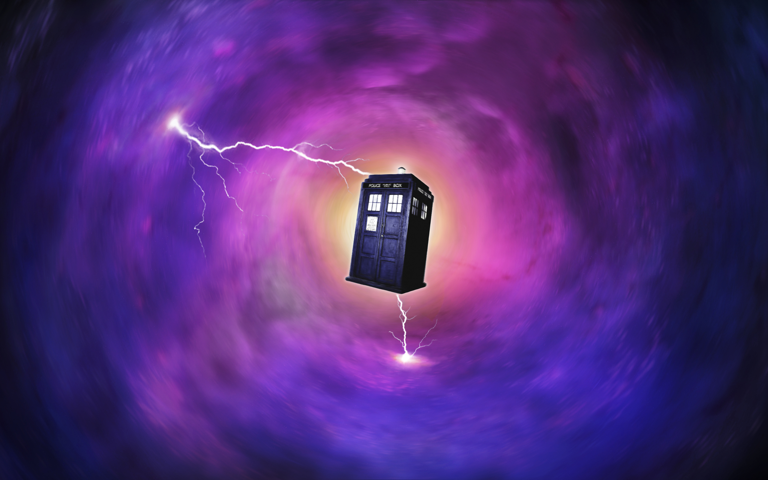 tardis, tv show, doctor who, lightning, telephone booth