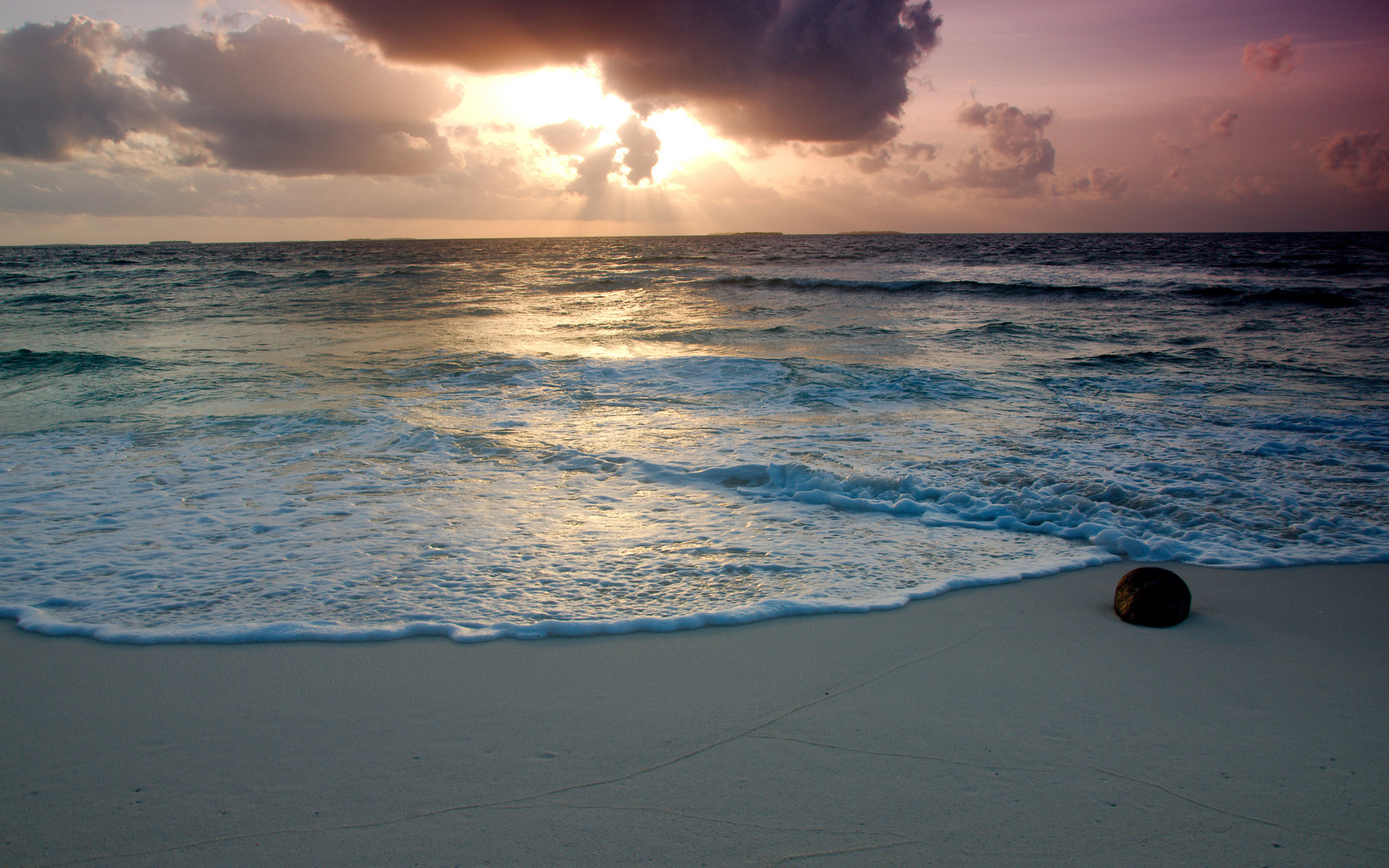 Download mobile wallpaper Sunset, Sea, Landscape for free.