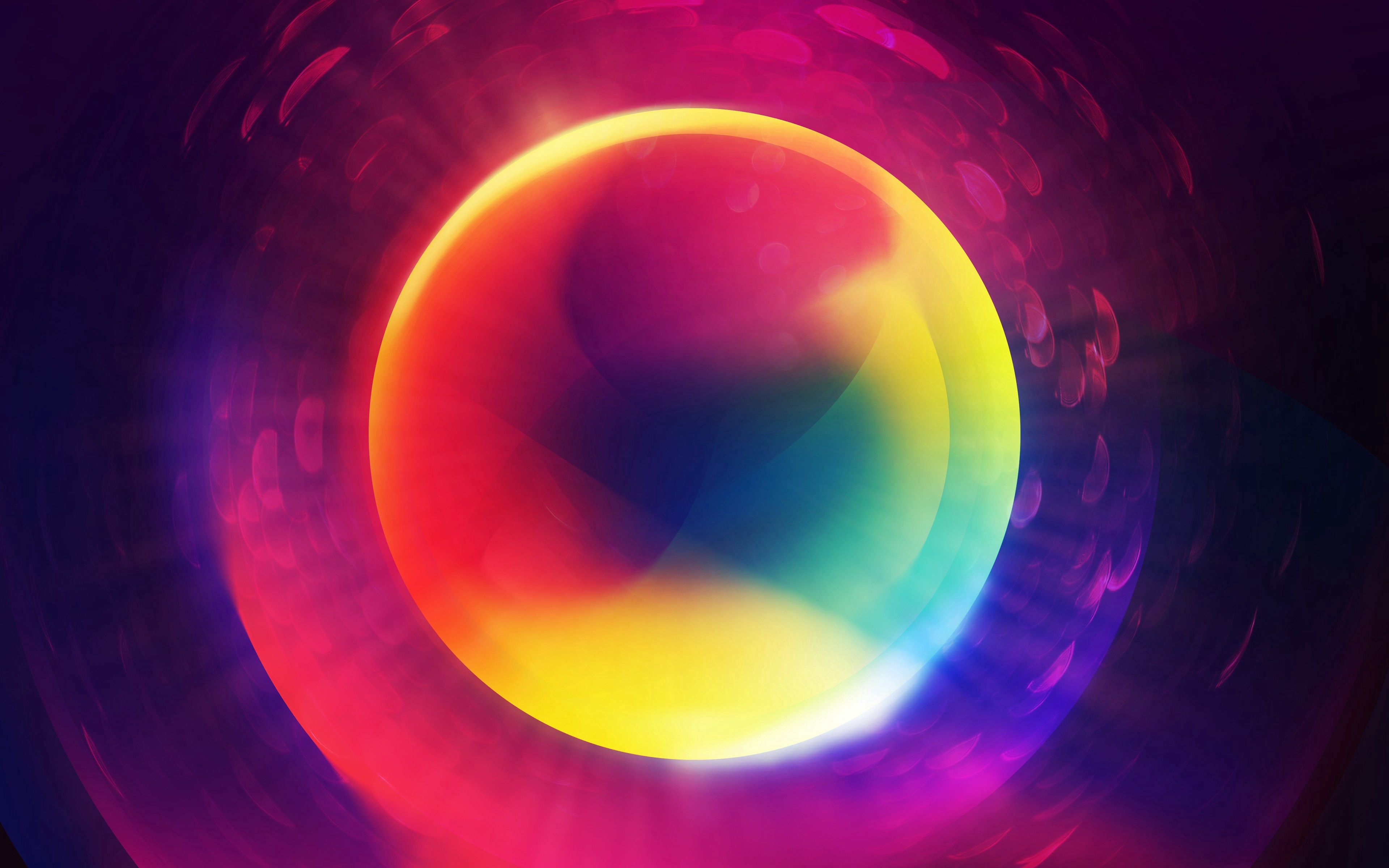 circle, multicolored, abstract, motley, form