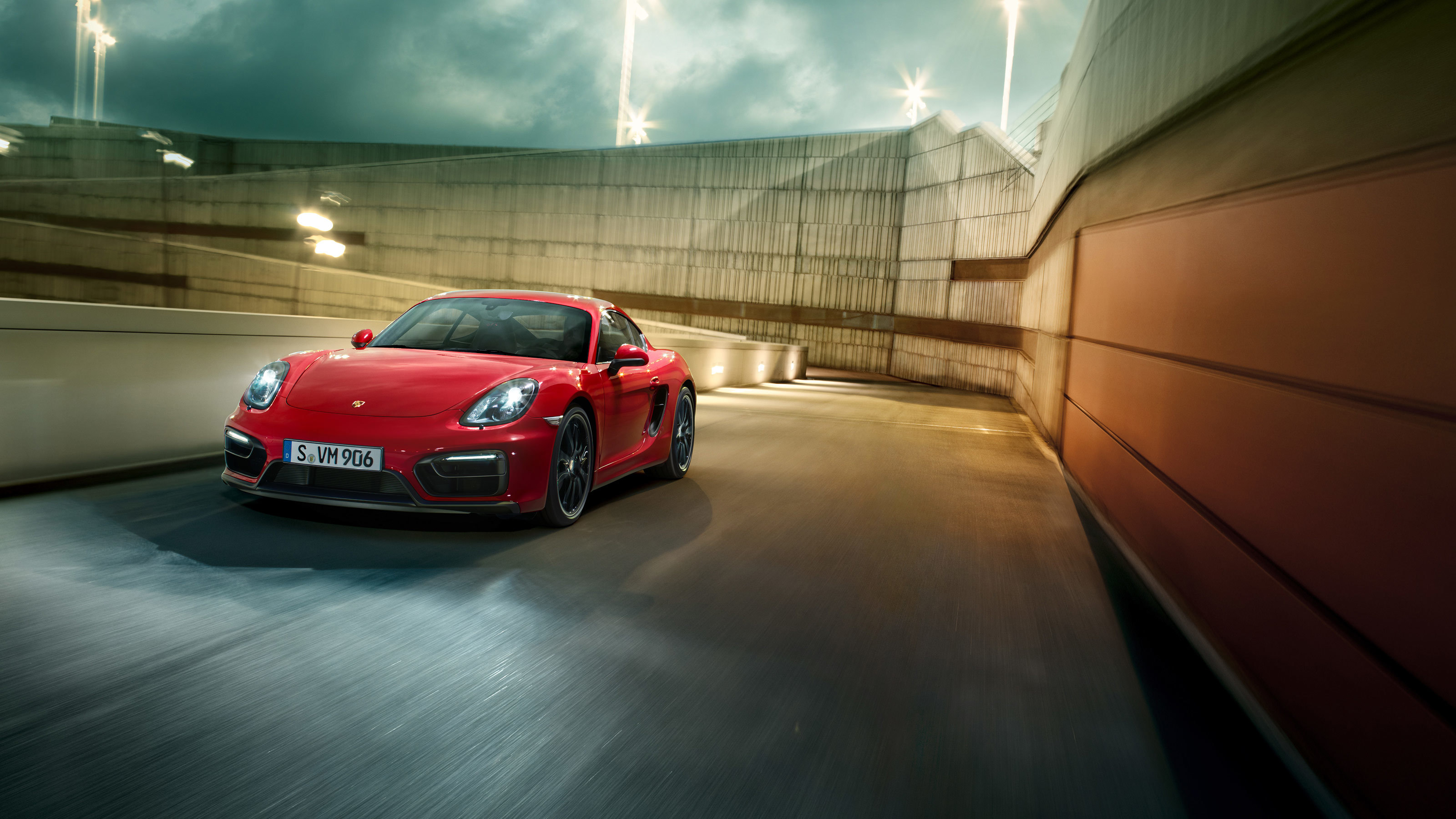 porsche, cars, red, side view, cayman, gts lock screen backgrounds