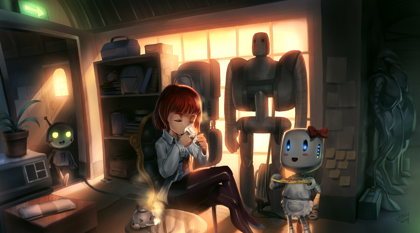 Девочка робот