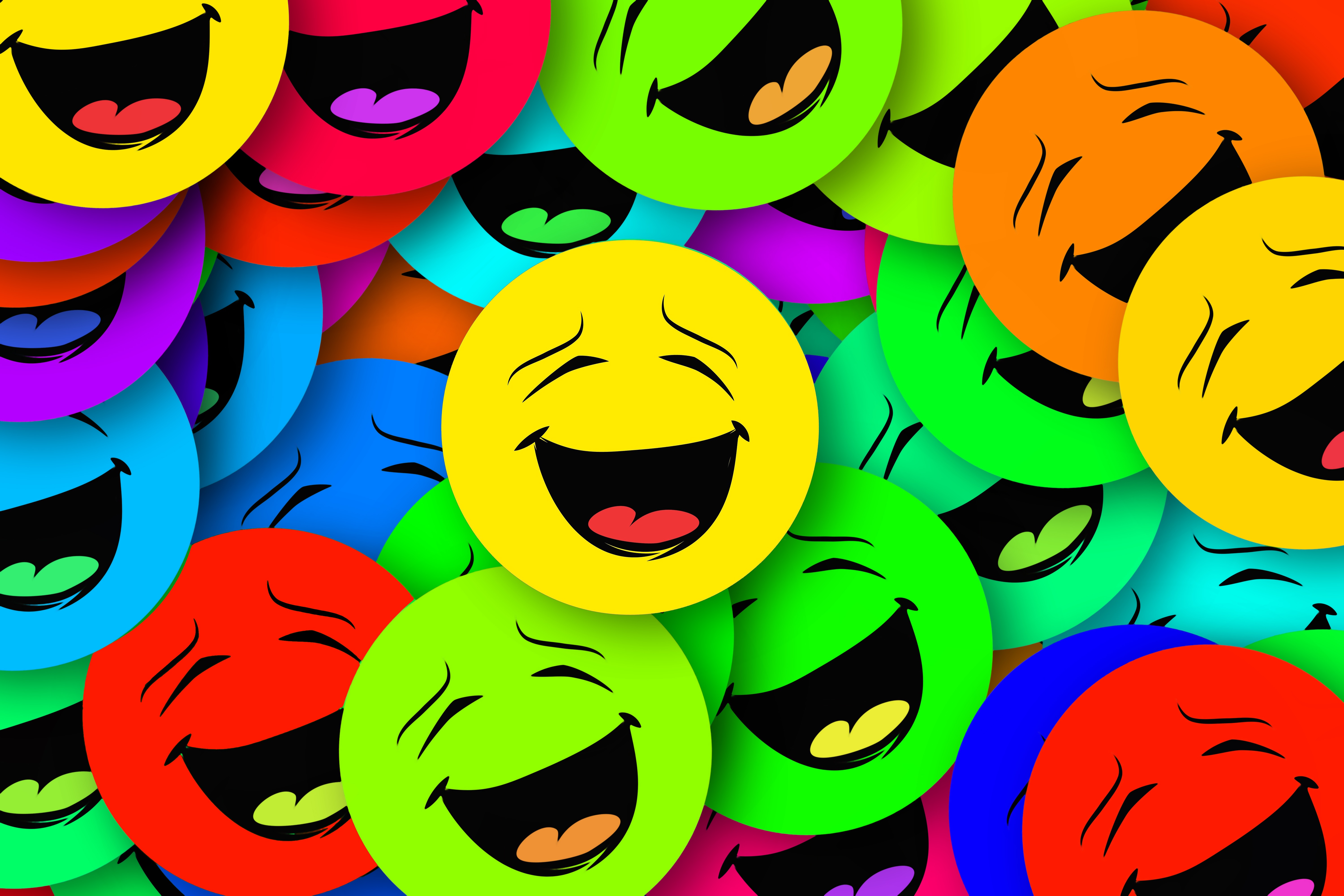 multicolored, miscellanea, smilies, smiles, smile, miscellaneous, motley, emotions for android