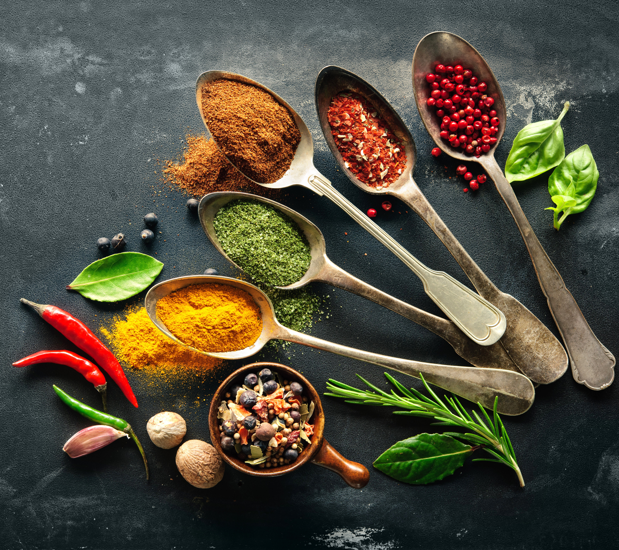 herbs and spices, food, herbs, spices, pepper, still life iphone wallpaper