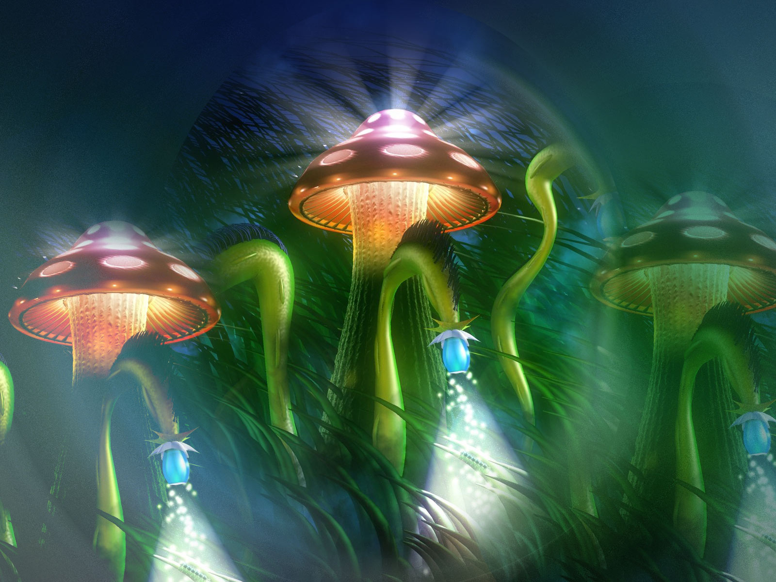 Неоновые грибы