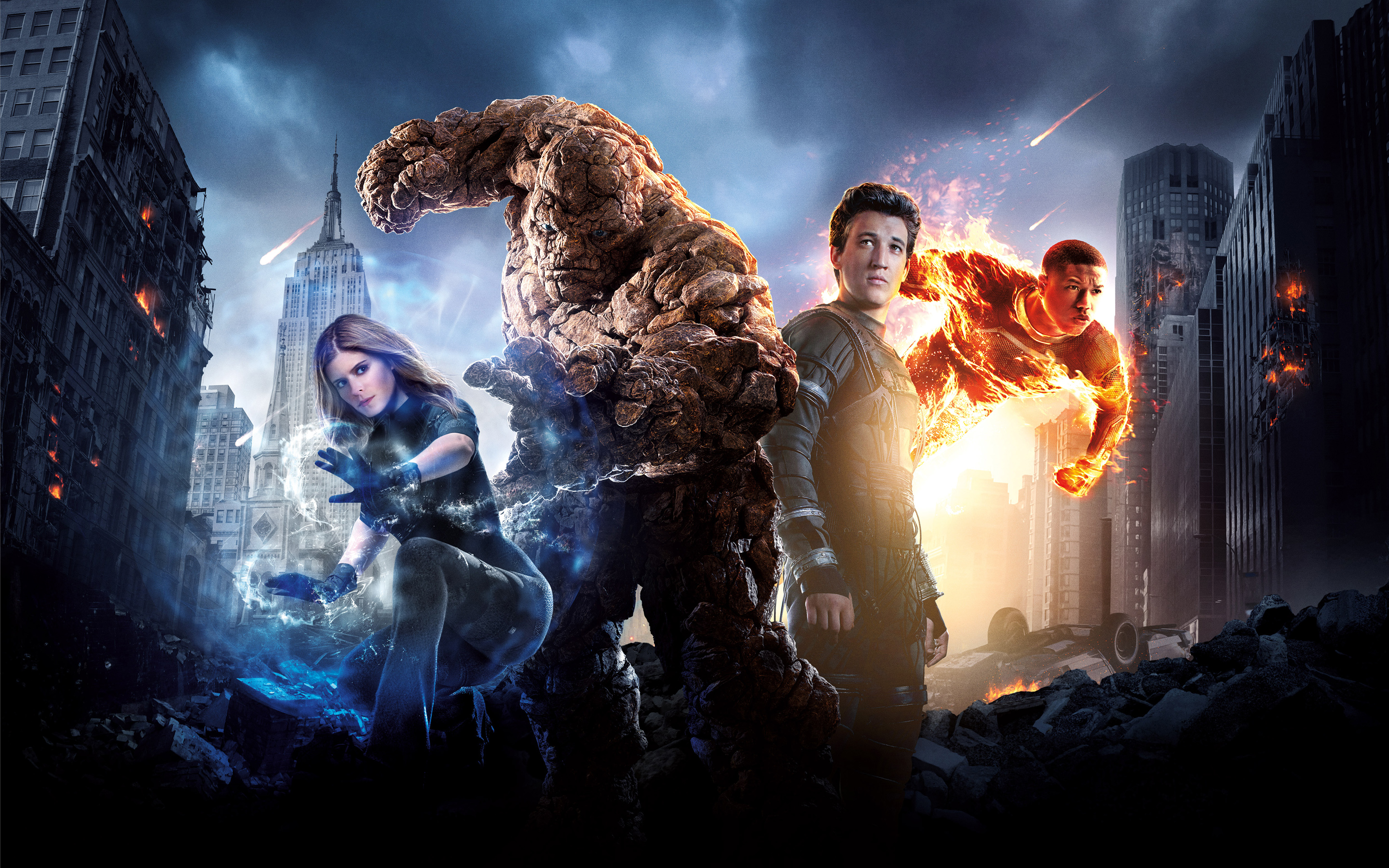 movie, fantastic four (2015), ben grimm, human torch (marvel comics), invisible woman, johnny storm, mister fantastic, reed richards, susan storm, thing (marvel comics) Smartphone Background