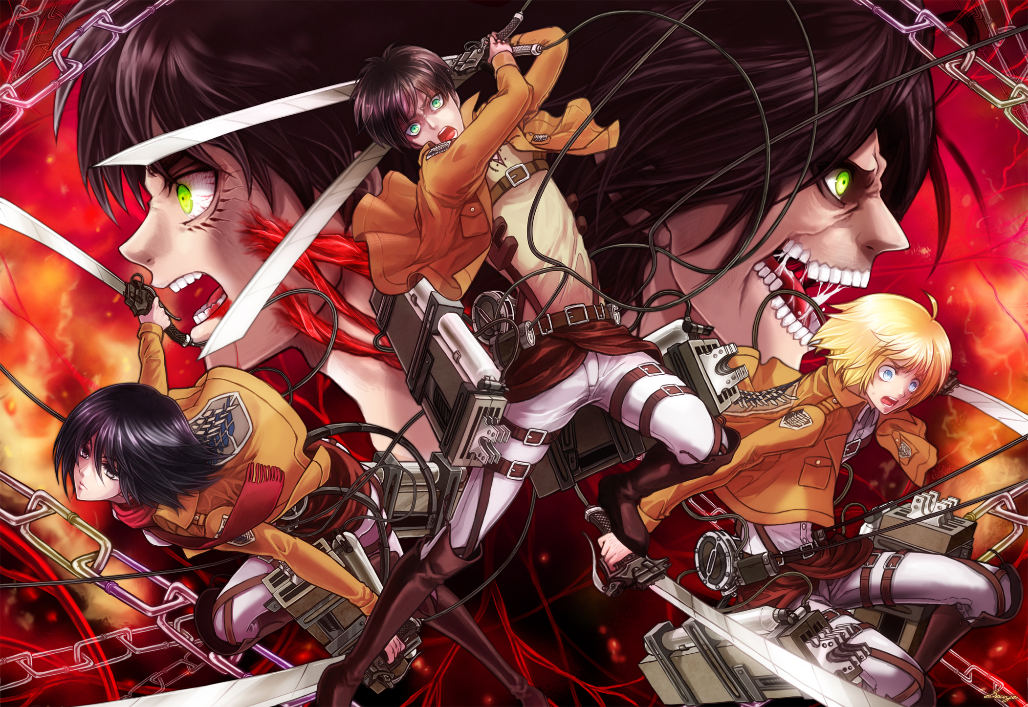 Attack on titan steam artwork фото 76