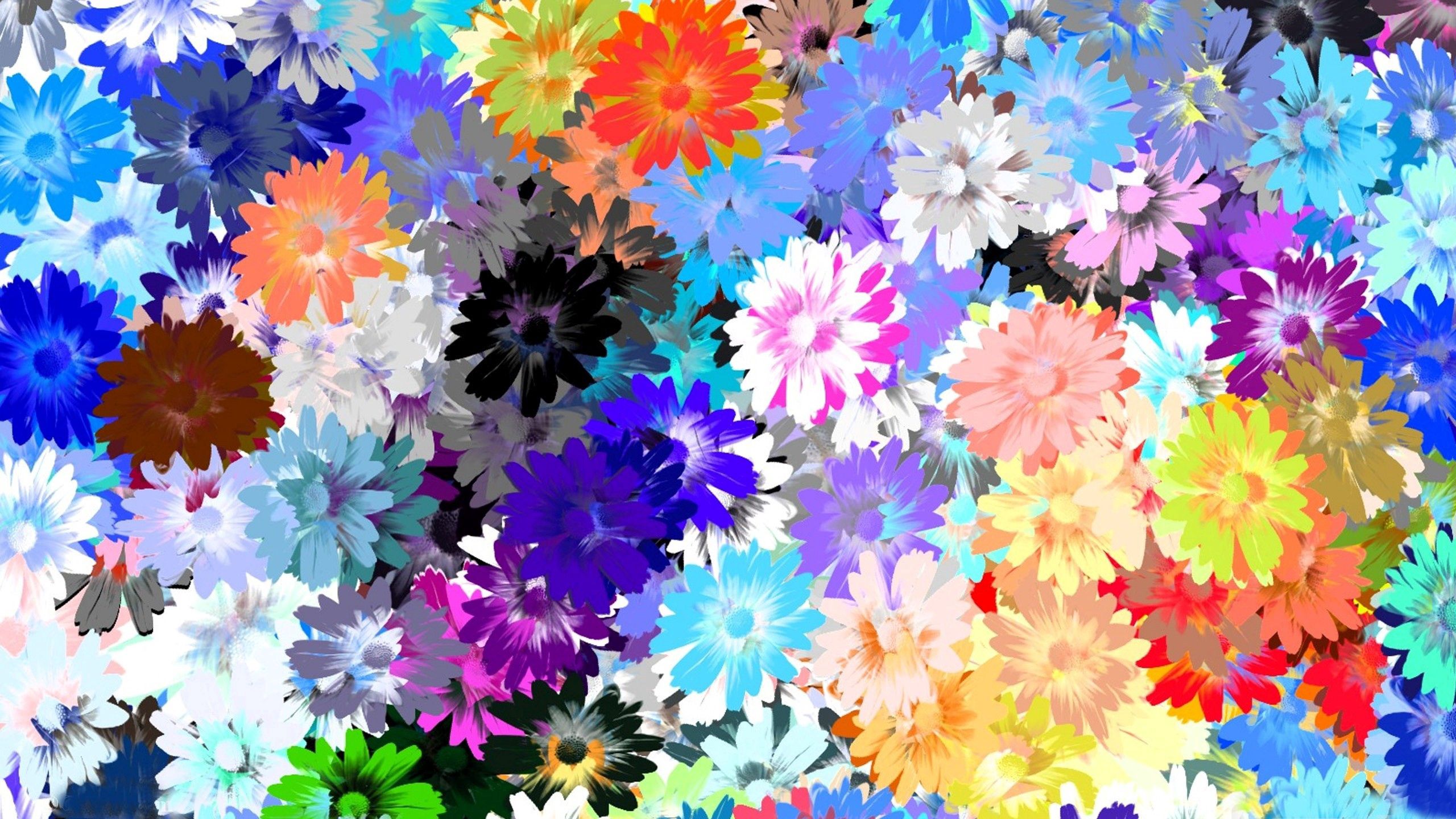 Download mobile wallpaper Oily, Motley, Oil, Multicolored, Texture, Textures, Picture, Flowers, Drawing for free.