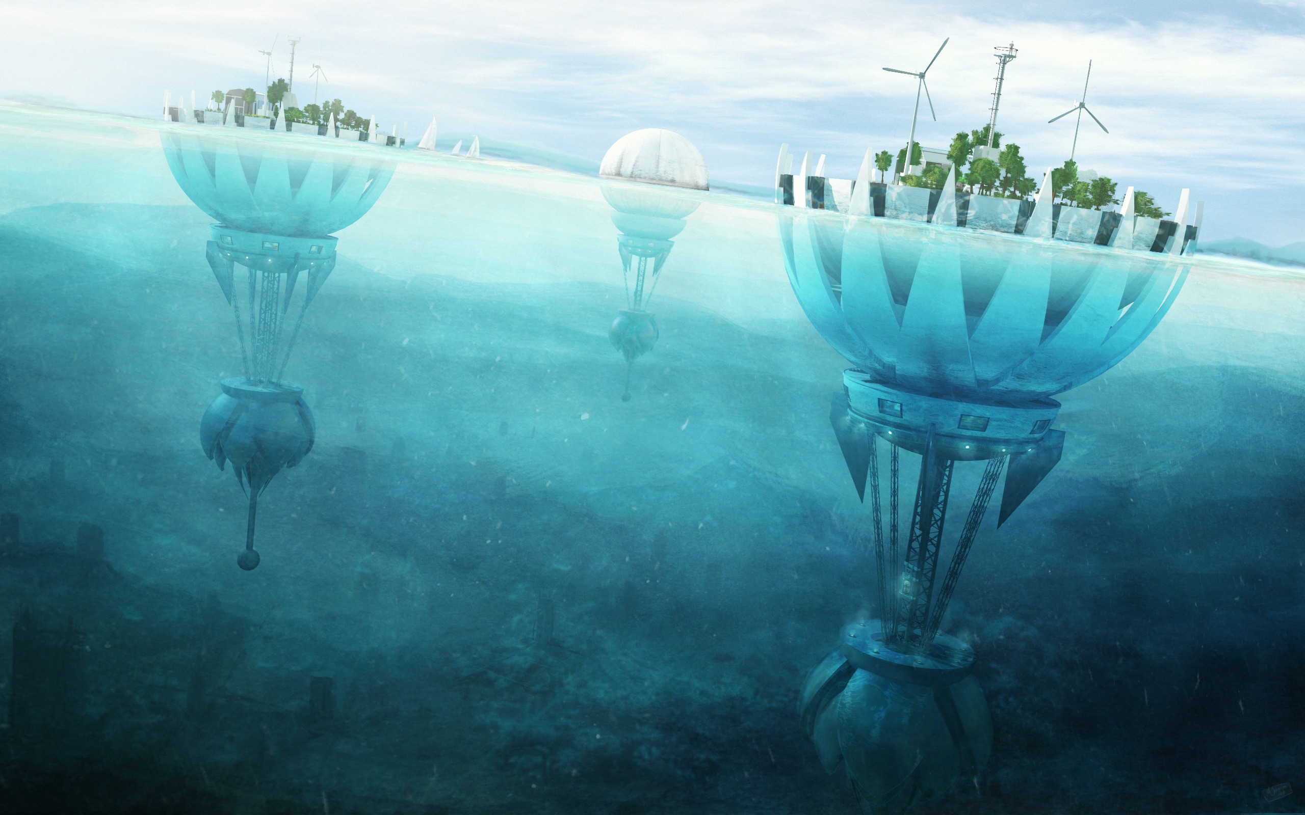 Фантастические подводные города