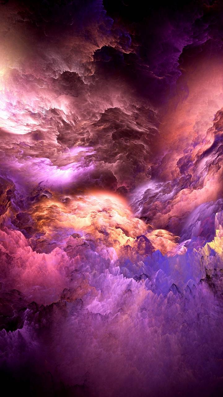 Descarga gratuita de fondo de pantalla para móvil de Cielo, Violeta, Púrpura, Vistoso, Artístico, Nube.