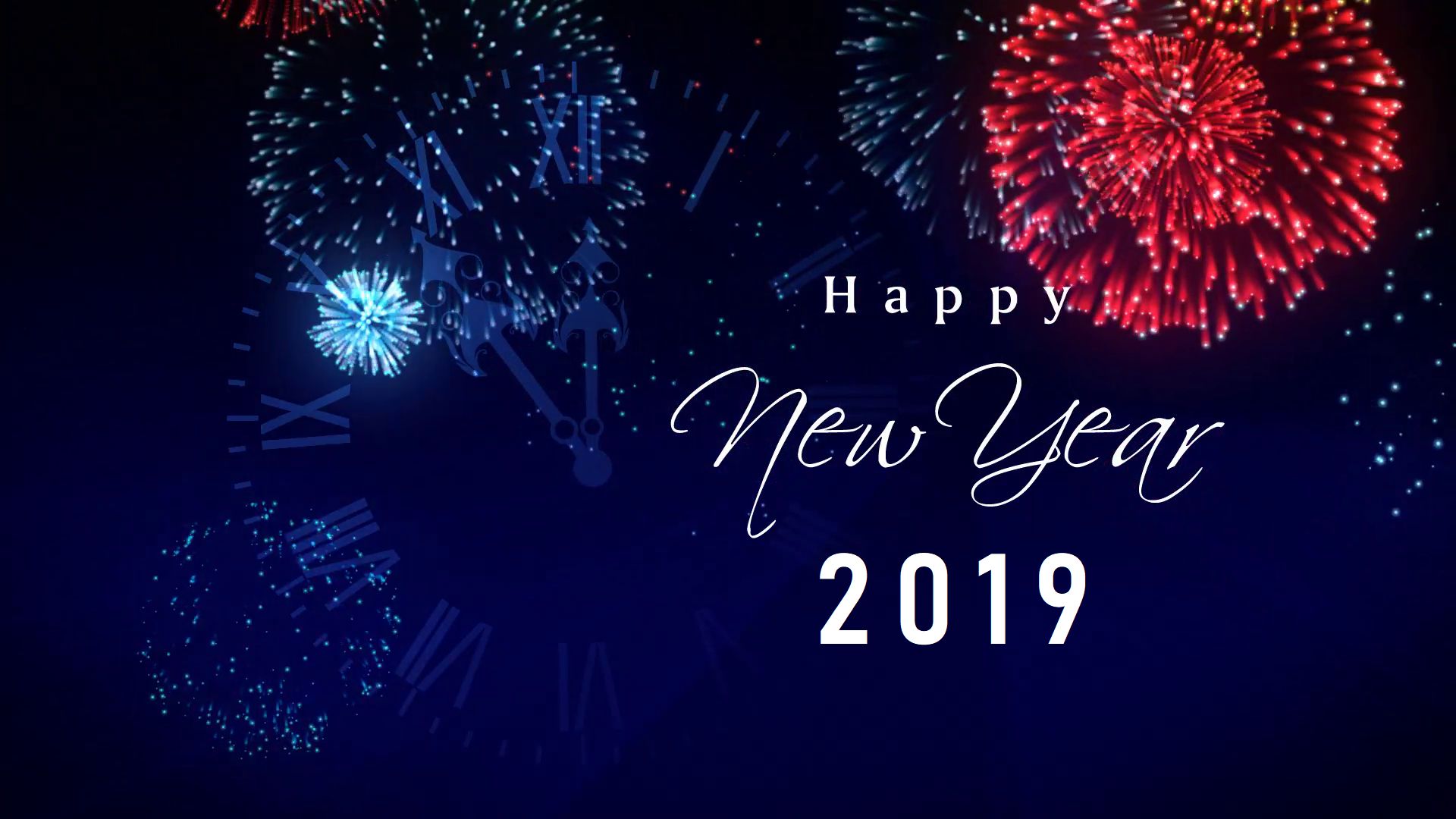 920261壁紙のダウンロードホリデー, 2019年新年, 花火, あけましておめでとう, 夜-スクリーンセーバーと写真を無料で