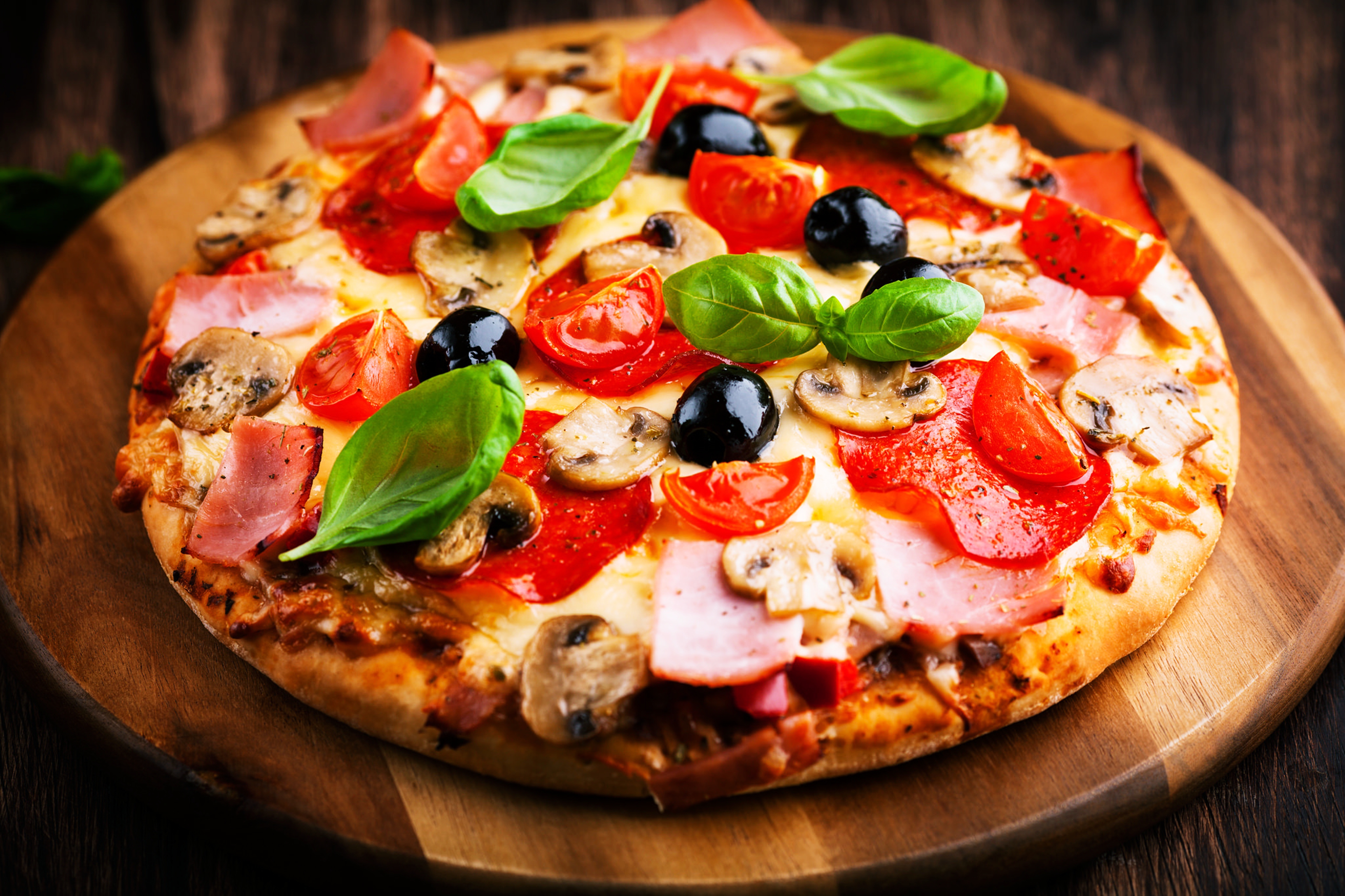 pizza, food, lunch, meal HD wallpaper