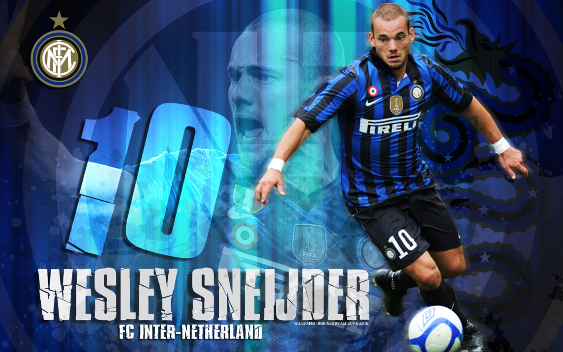 Download wallpapers Wesley Sneijder, 4k, soccer, footballers