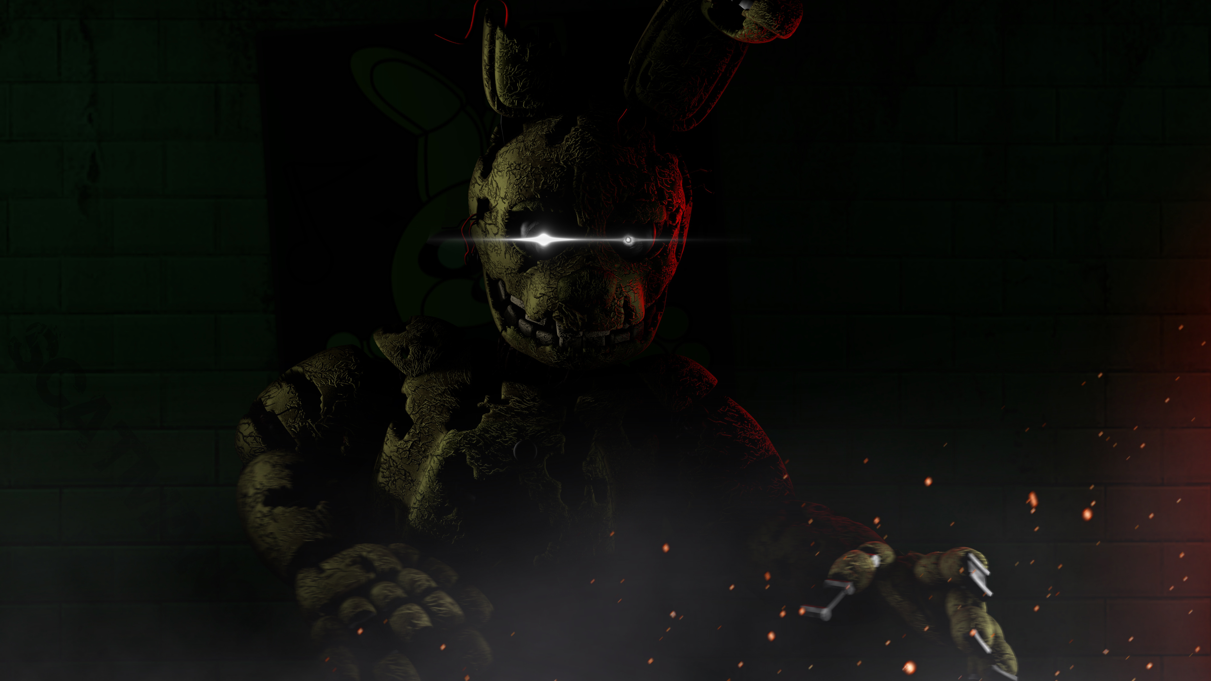 fnaf 1 springtrap wallpapersTikTok Search