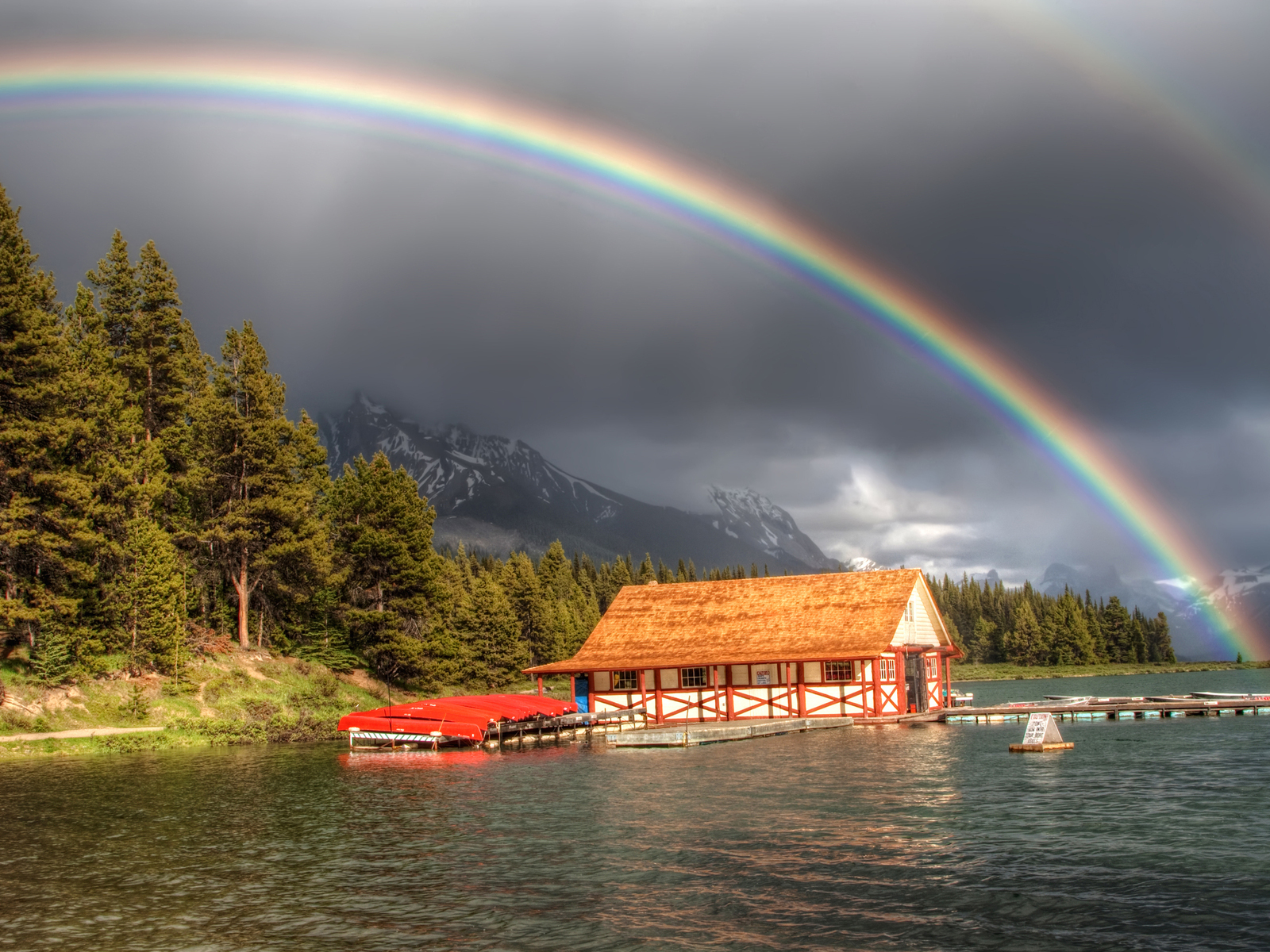 Laden Sie das Regenbogen, Natur, Landschaft-Bild kostenlos auf Ihren PC-Desktop herunter