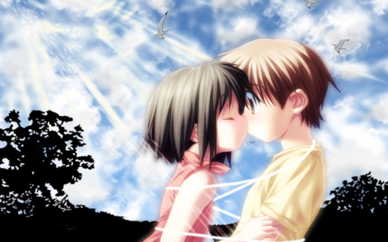 Первый поцелуй аниме