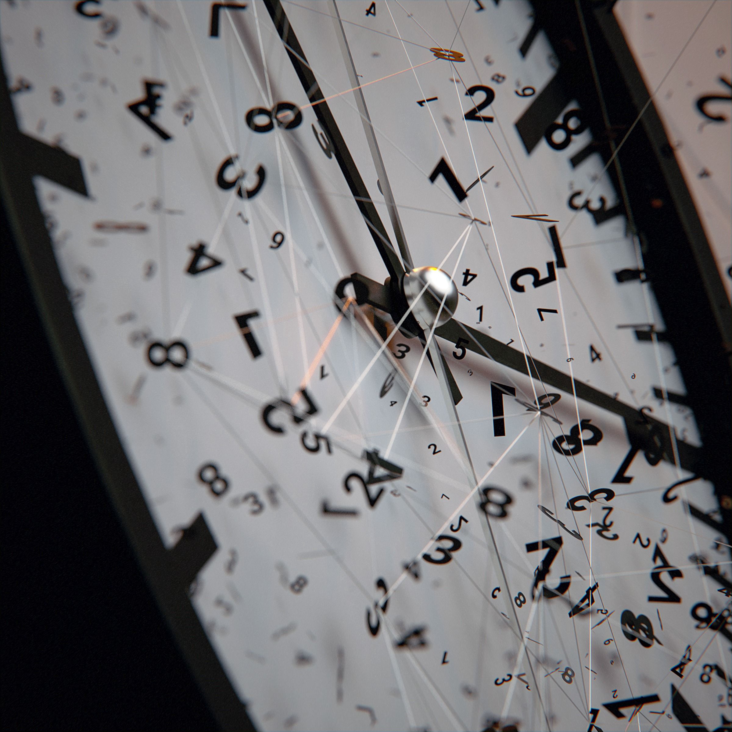 miscellanea, clock, numbers, dial, intricate, miscellaneous, clock face, lines, confused, arrows Smartphone Background