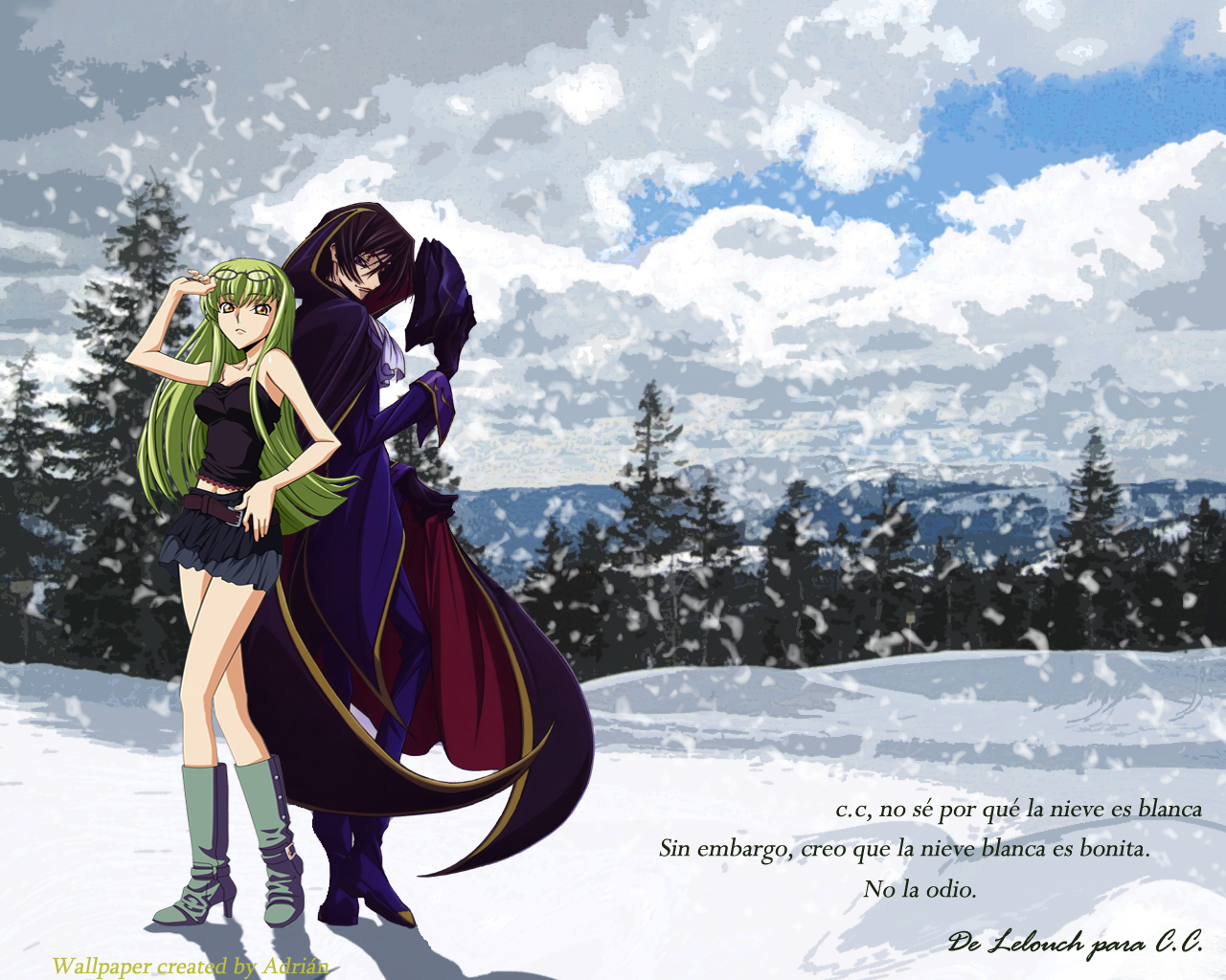 code geass c.c. lelouch lamperouge wallpaper watermark, #74569